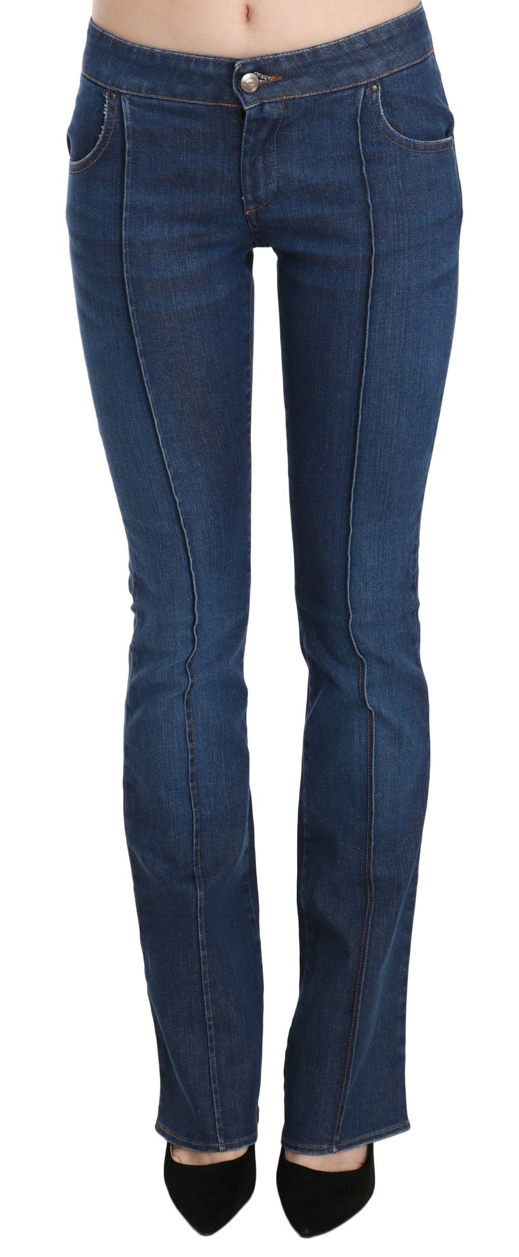Just Cavalli – Schicke, blau verwaschene Bootcut-Jeans