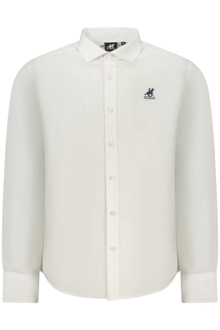 US GRAND MEN S LONG-SLEEVED WHITE SHIRT