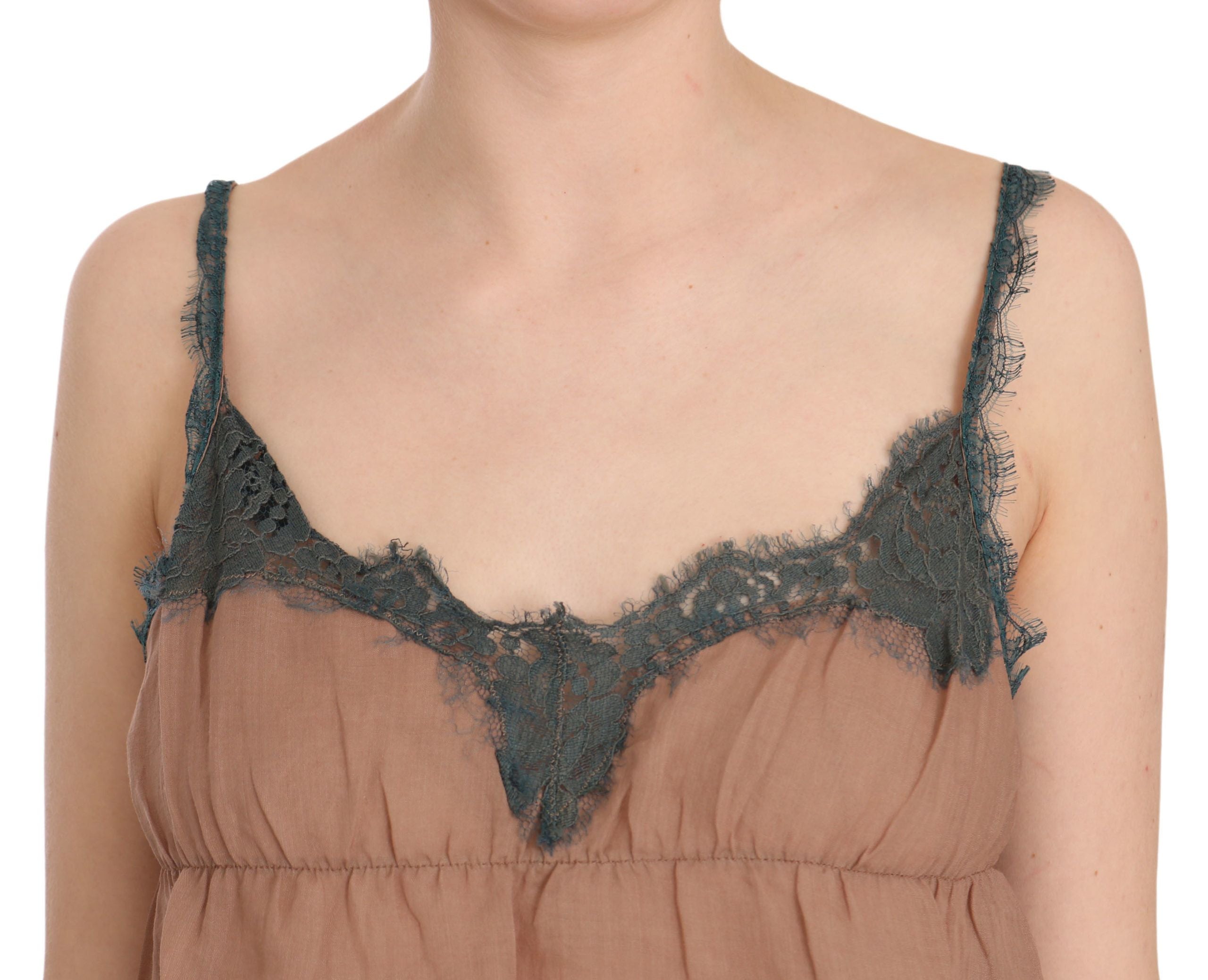 PINK MEMORIES Elegantes Spaghettiträger-Spitzentop