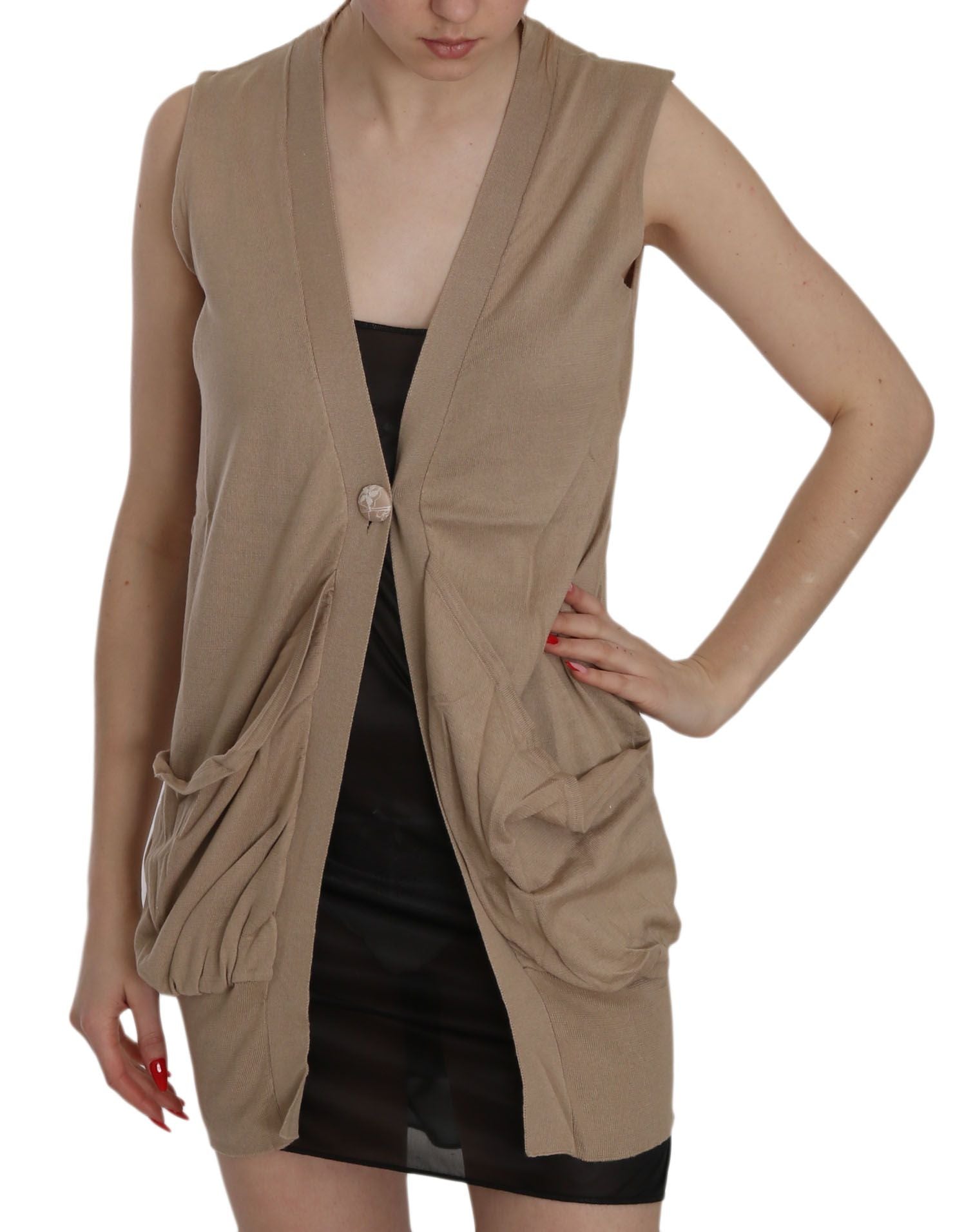 Gilet élégant sans manches en coton PINK MEMORIES