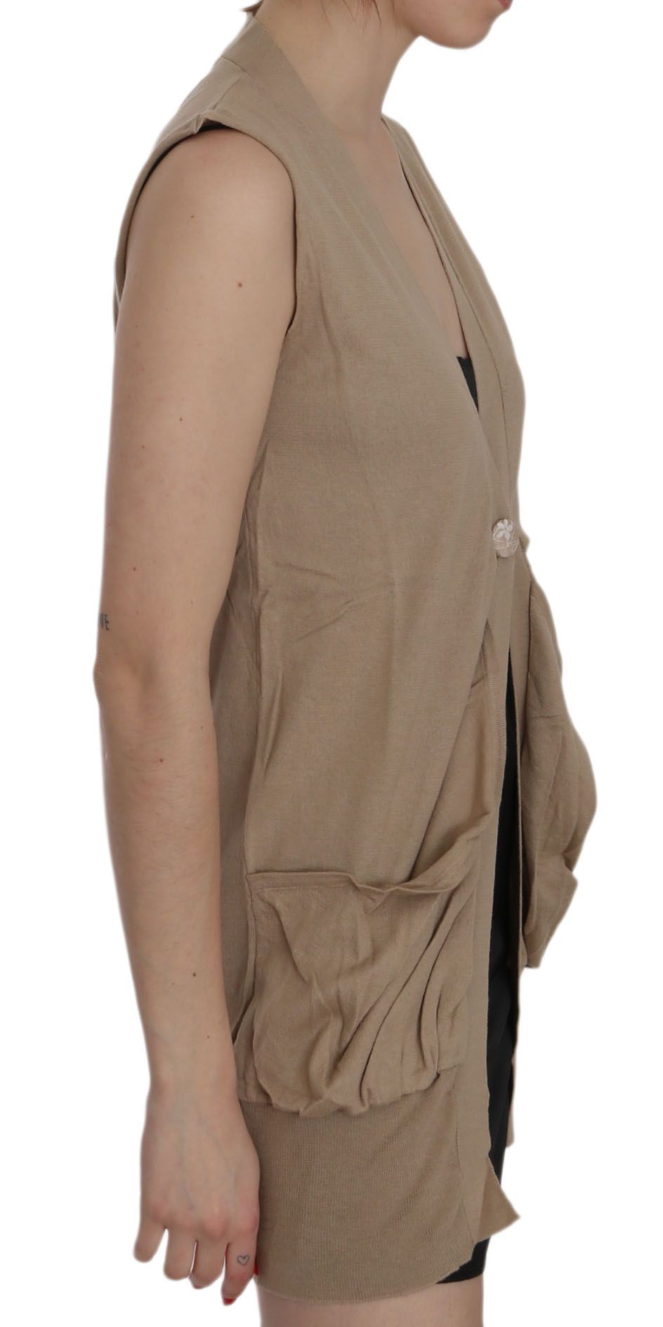 Gilet élégant sans manches en coton PINK MEMORIES