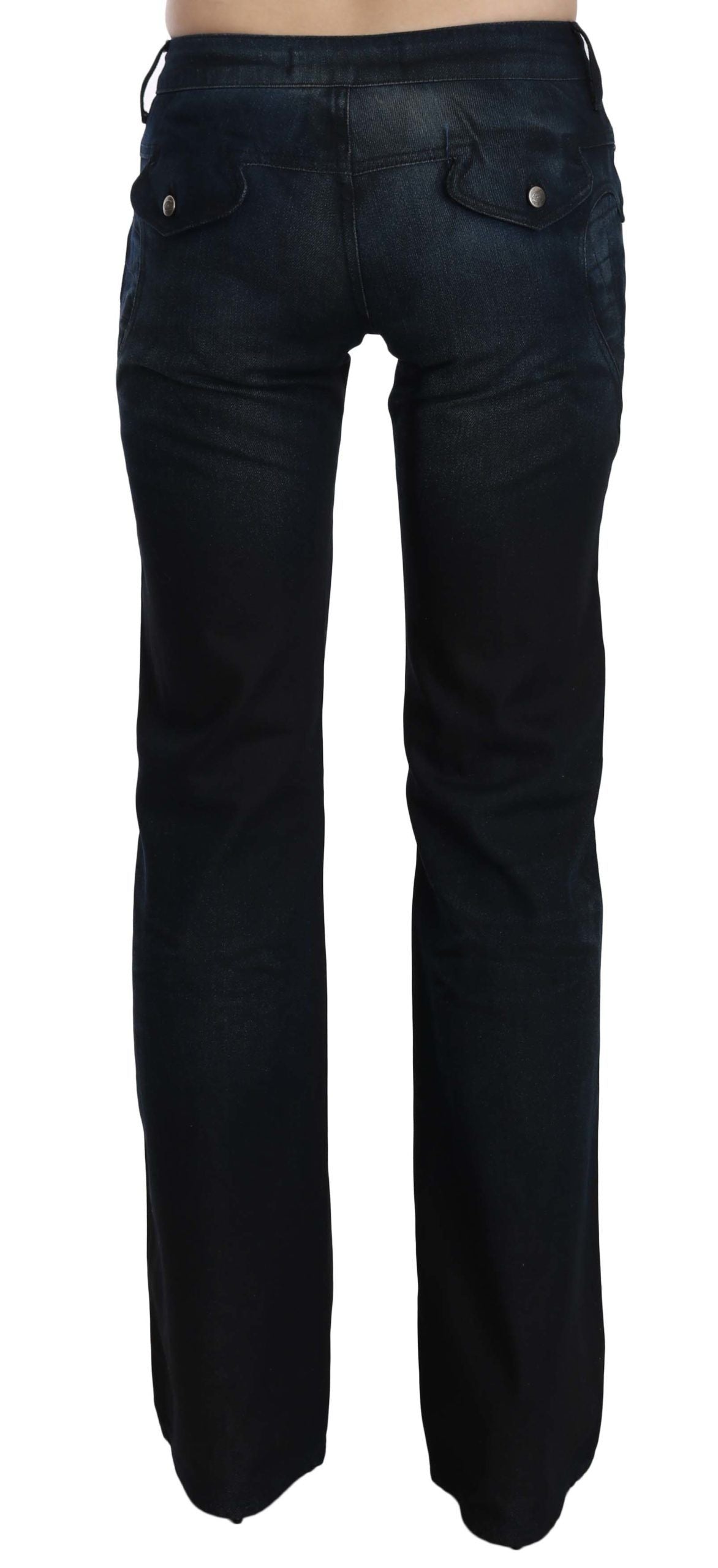Pantalon en jean droit taille moyenne chic Just Cavalli