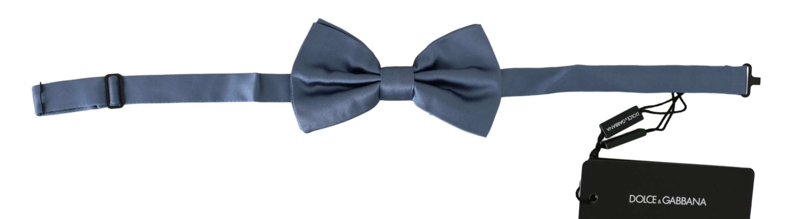 Dolce &amp; Gabbana Elegante blaue Seidenfliege