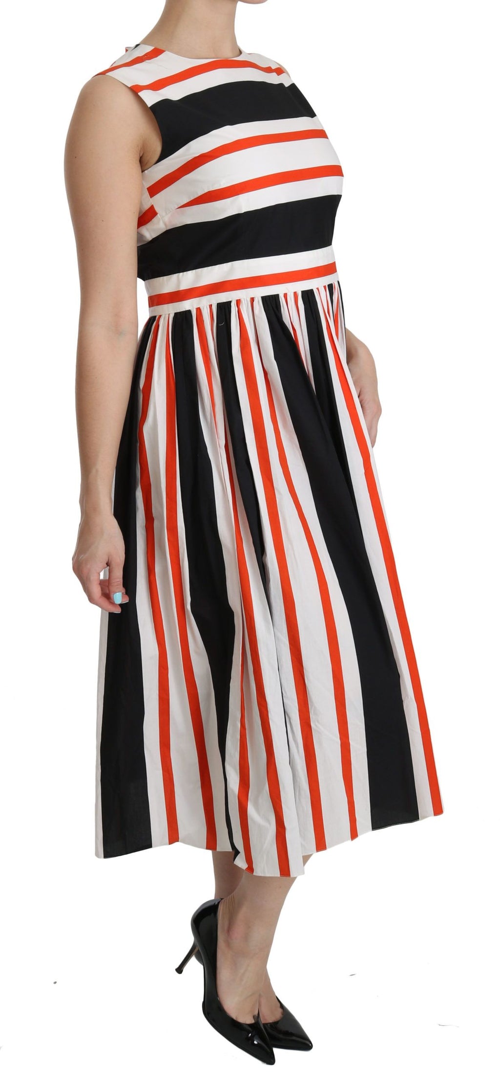 Robe mi-longue plissée trapèze Dolce &amp; Gabbana