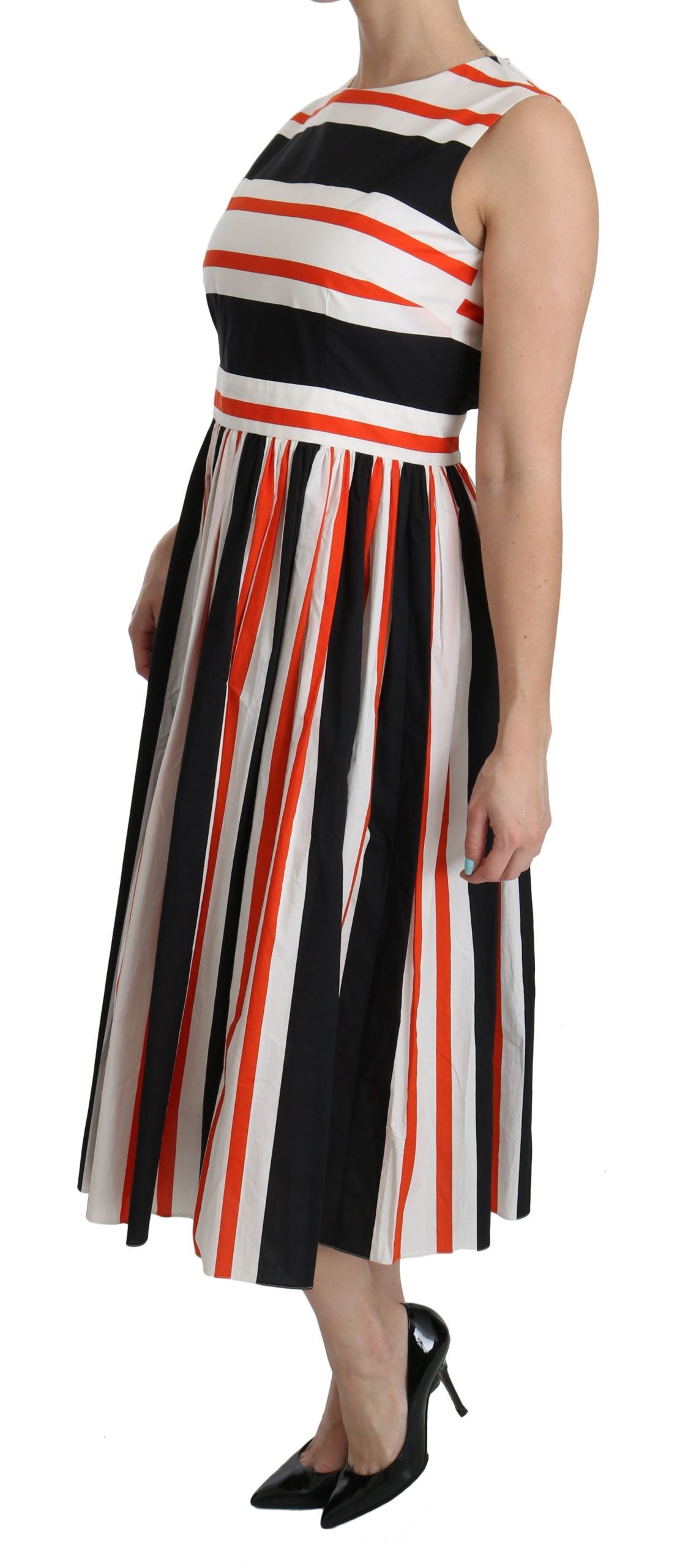 Robe mi-longue plissée trapèze Dolce &amp; Gabbana