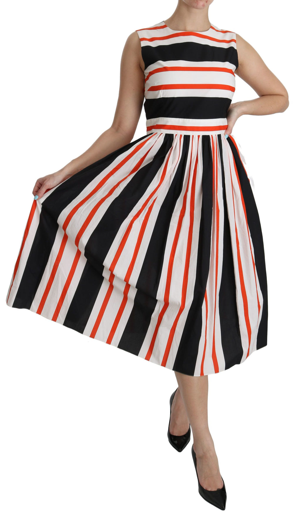 Robe mi-longue plissée trapèze Dolce &amp; Gabbana