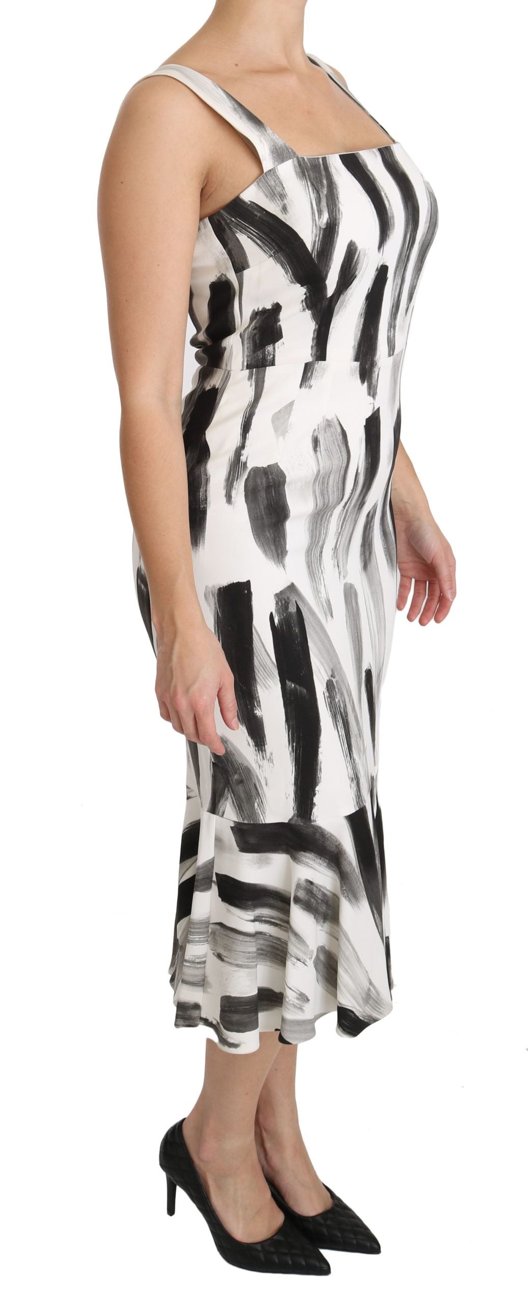 Robe fourreau mi-longue monochrome chic Dolce &amp; Gabbana