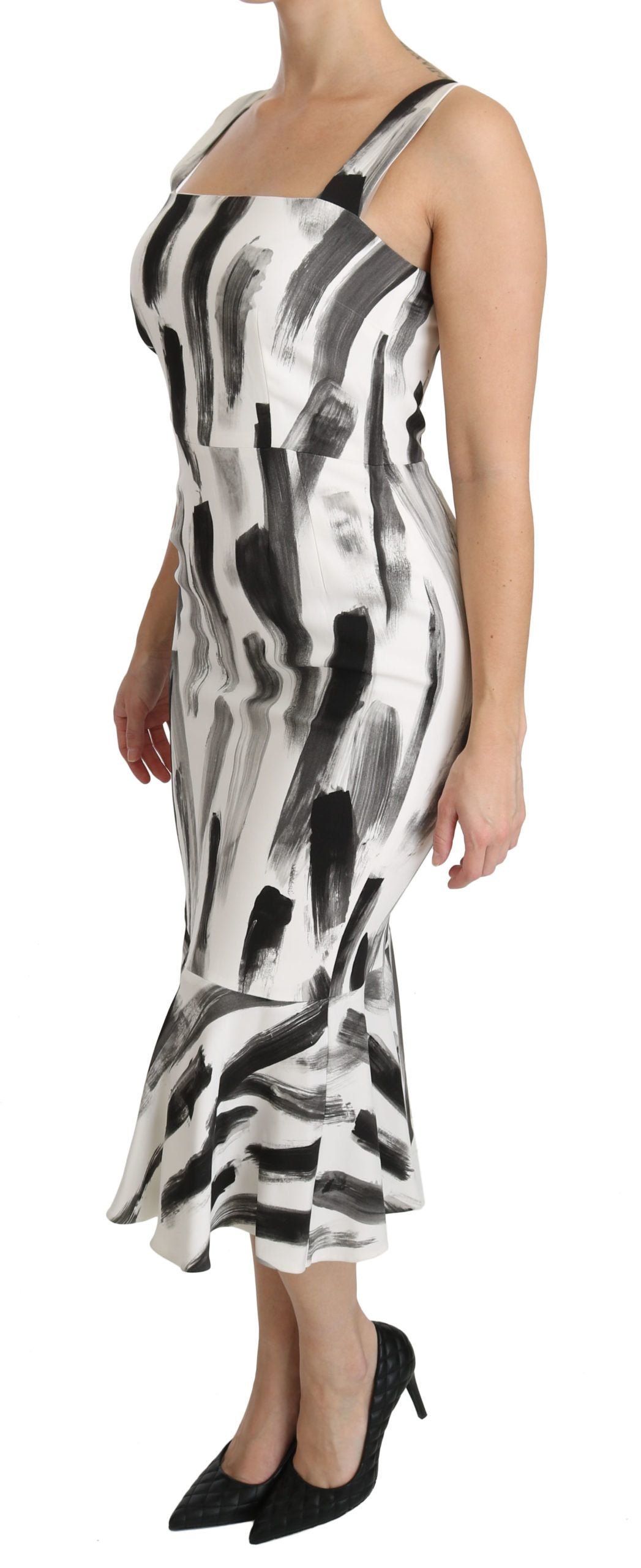 Robe fourreau mi-longue monochrome chic Dolce &amp; Gabbana