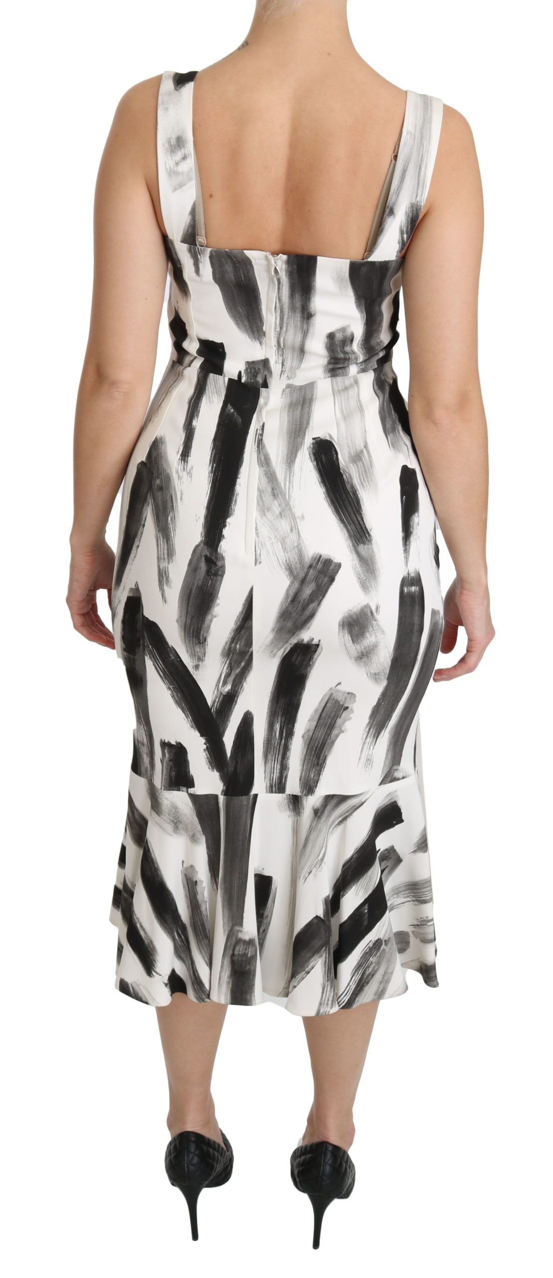 Robe fourreau mi-longue monochrome chic Dolce &amp; Gabbana