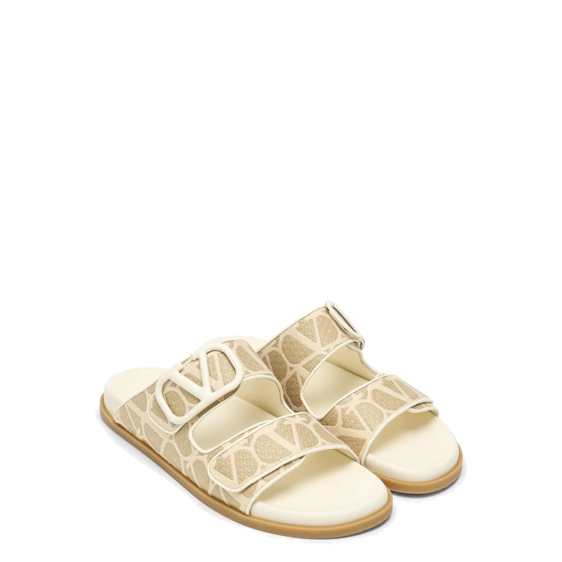 Valentino Garavani Toile Iconographe Flat Sandals