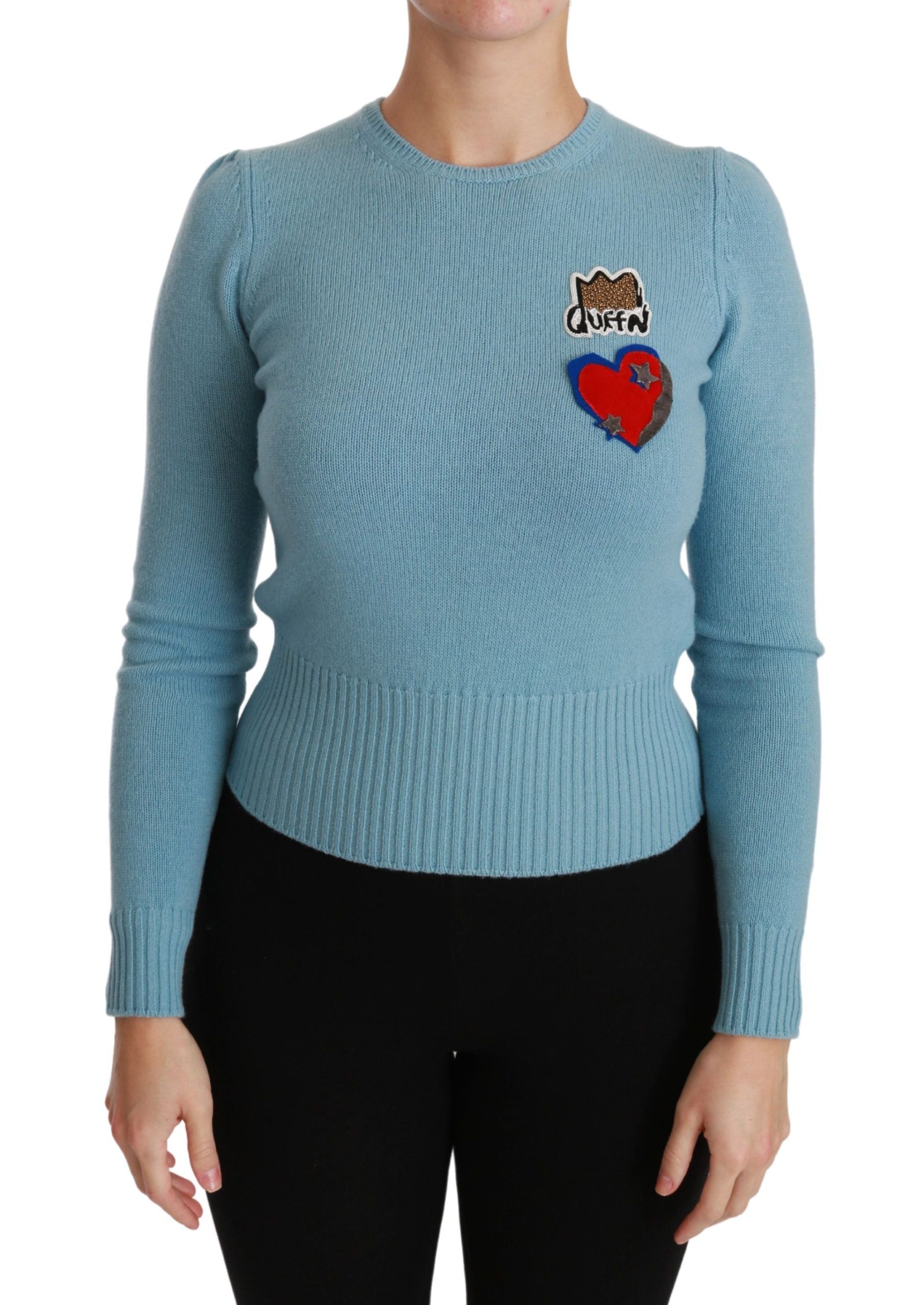 Dolce &amp; Gabbana Wollpullover mit Perlenbesatz „Queen Heart“