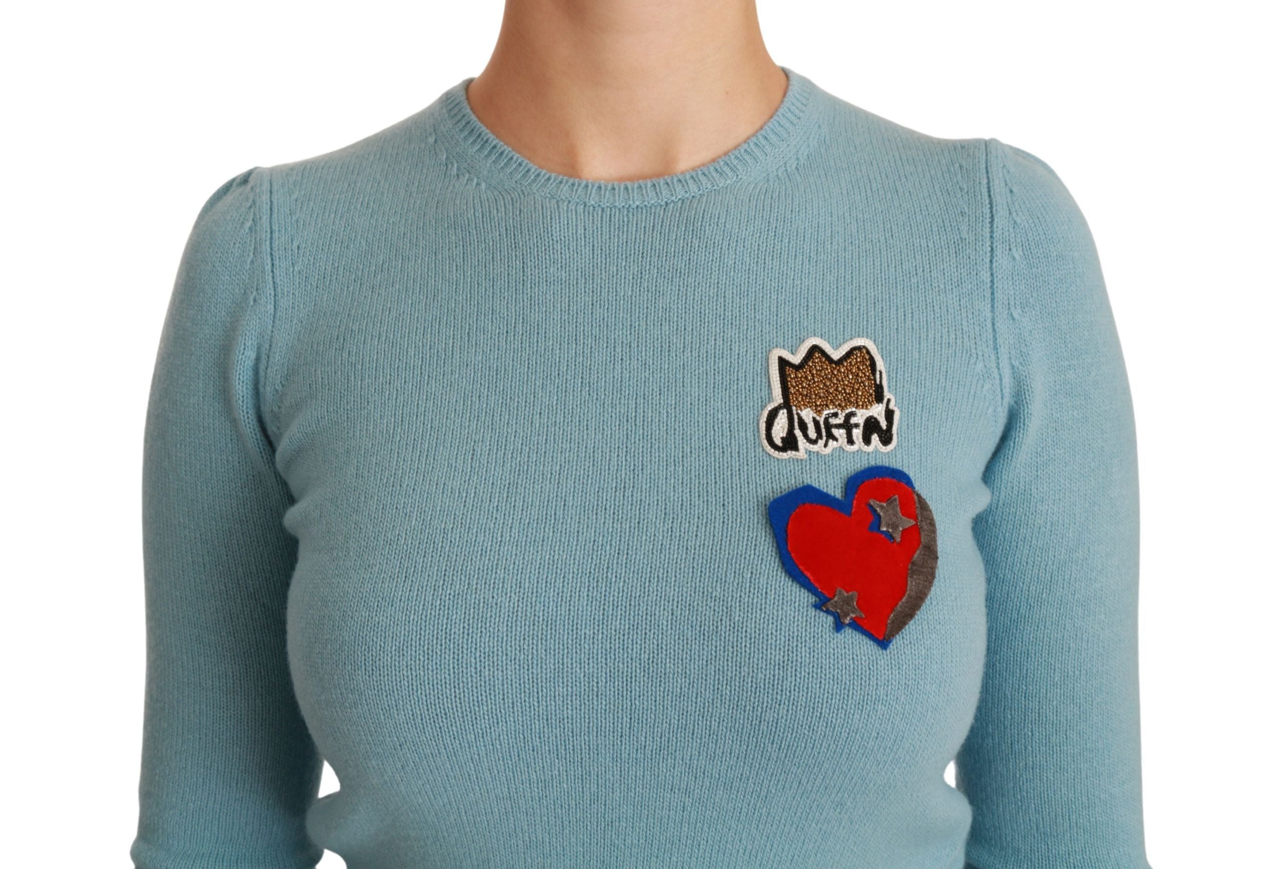 Dolce &amp; Gabbana Wollpullover mit Perlenbesatz „Queen Heart“