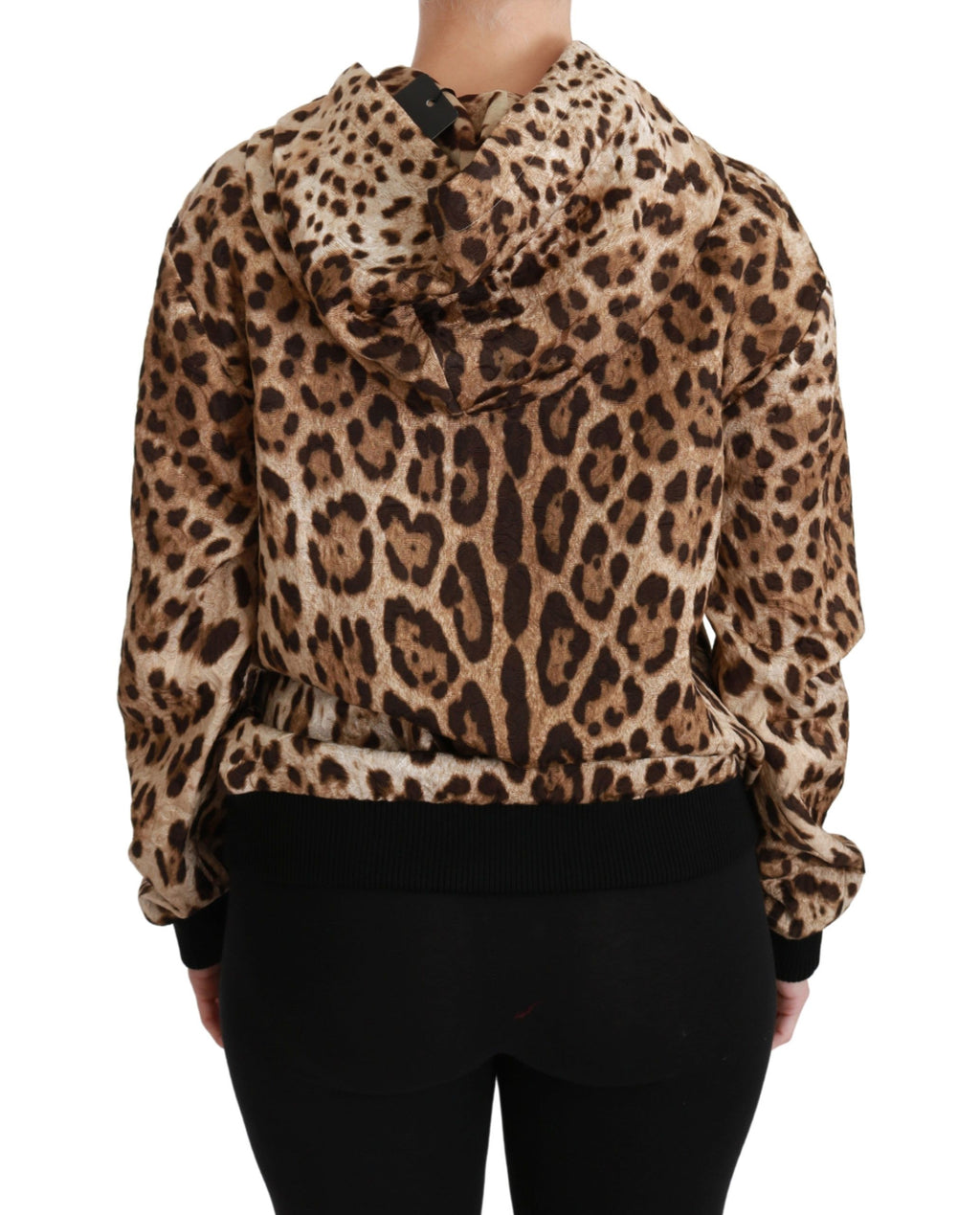 Dolce &amp; Gabbana Eleganter Kapuzenpullover mit Leopardenmuster