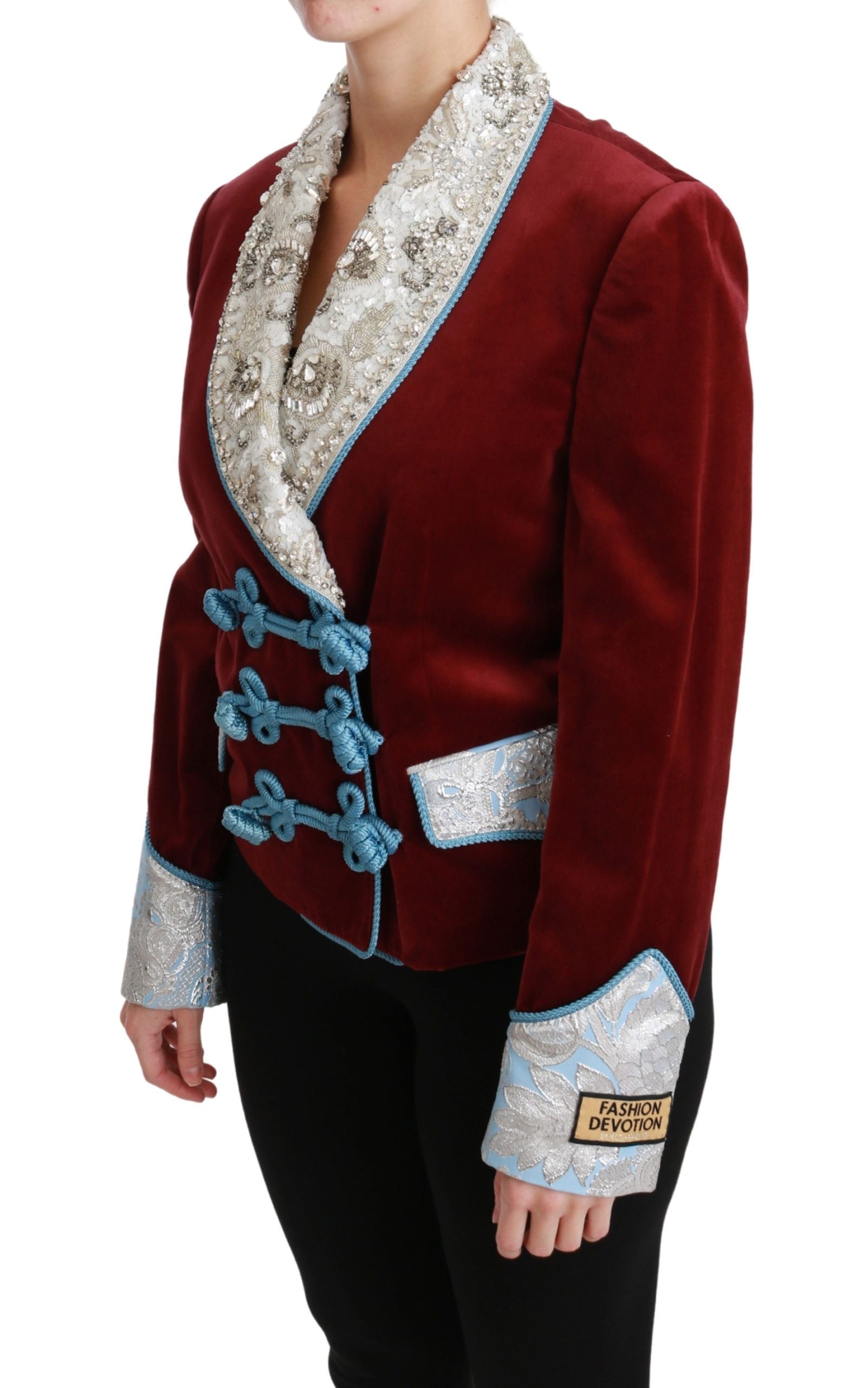 Dolce &amp; Gabbana – Opulenter roter Blazer mit Barock-Detail