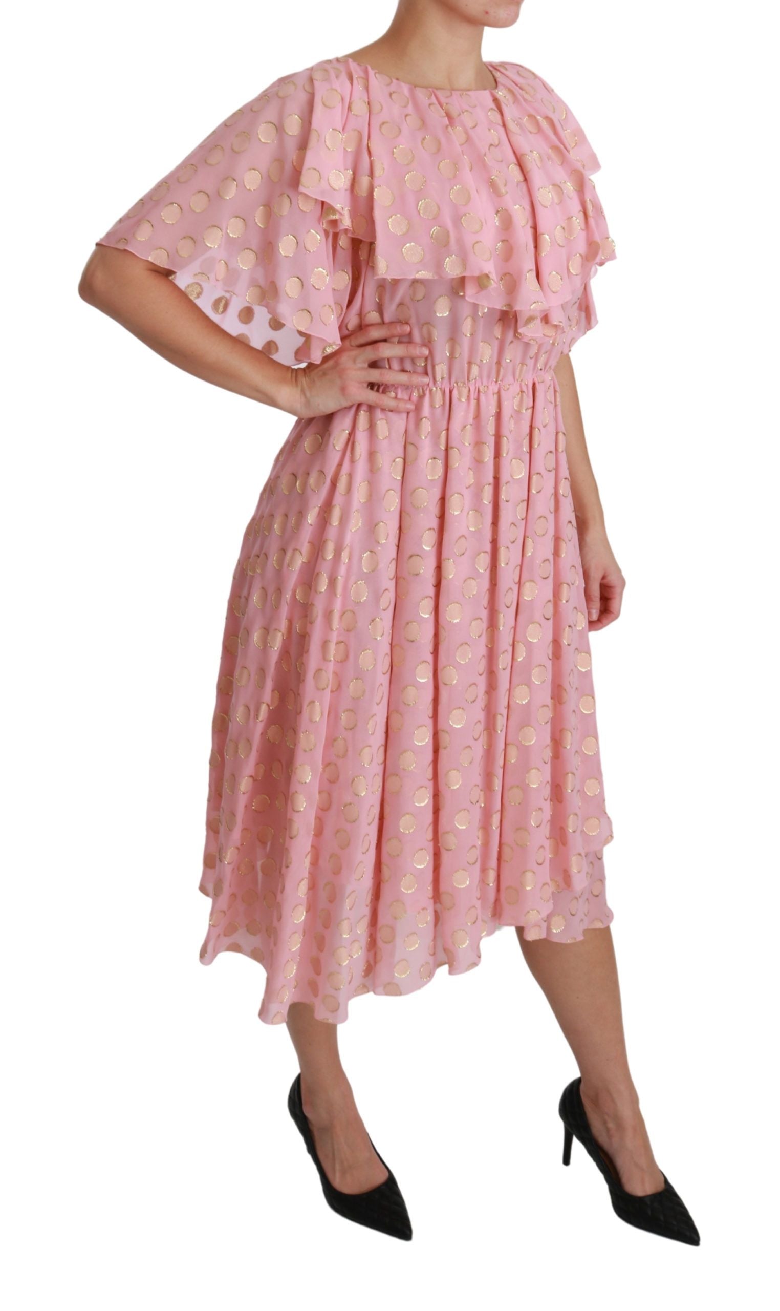 Dolce &amp; Gabbana Elegantes plissiertes Midi-A-Linien-Kleid