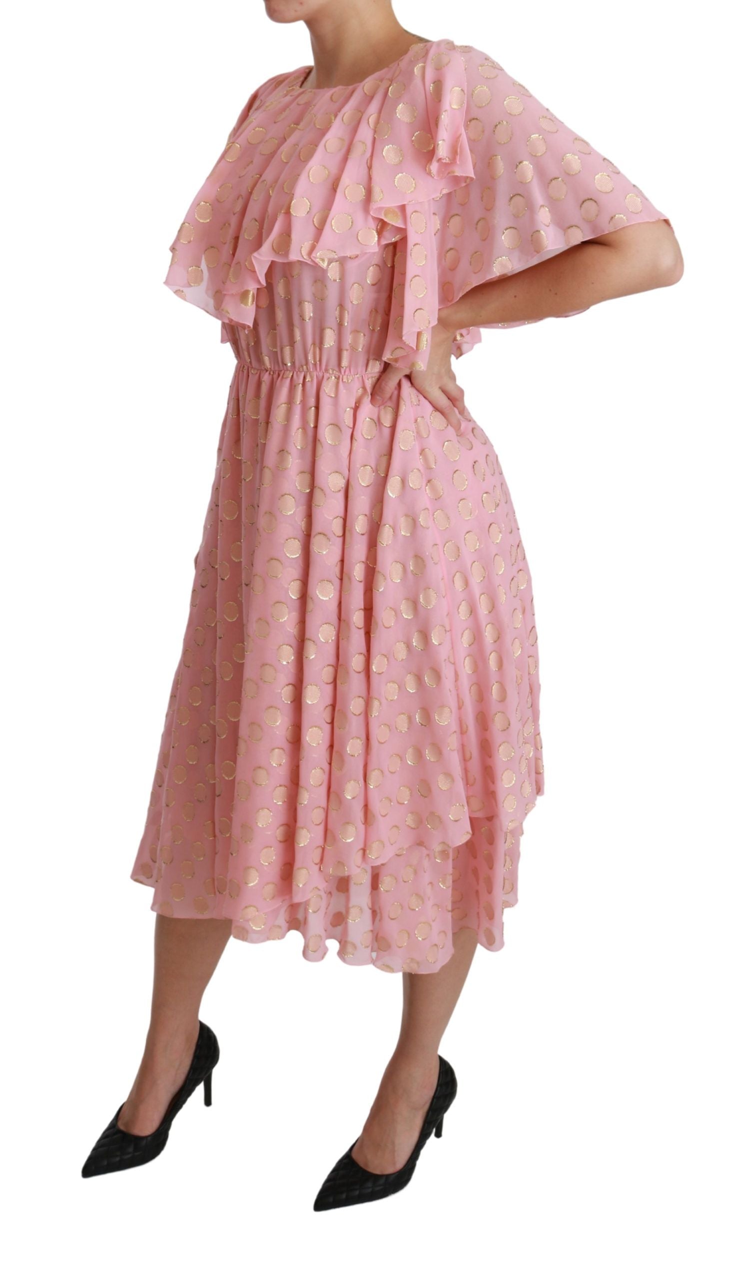 Dolce &amp; Gabbana Elegantes plissiertes Midi-A-Linien-Kleid