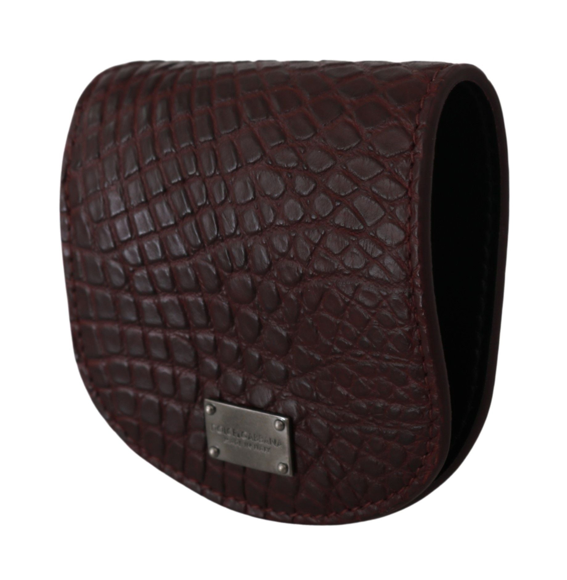 Porte-monnaie en cuir raffiné Caimano de Dolce &amp; Gabbana