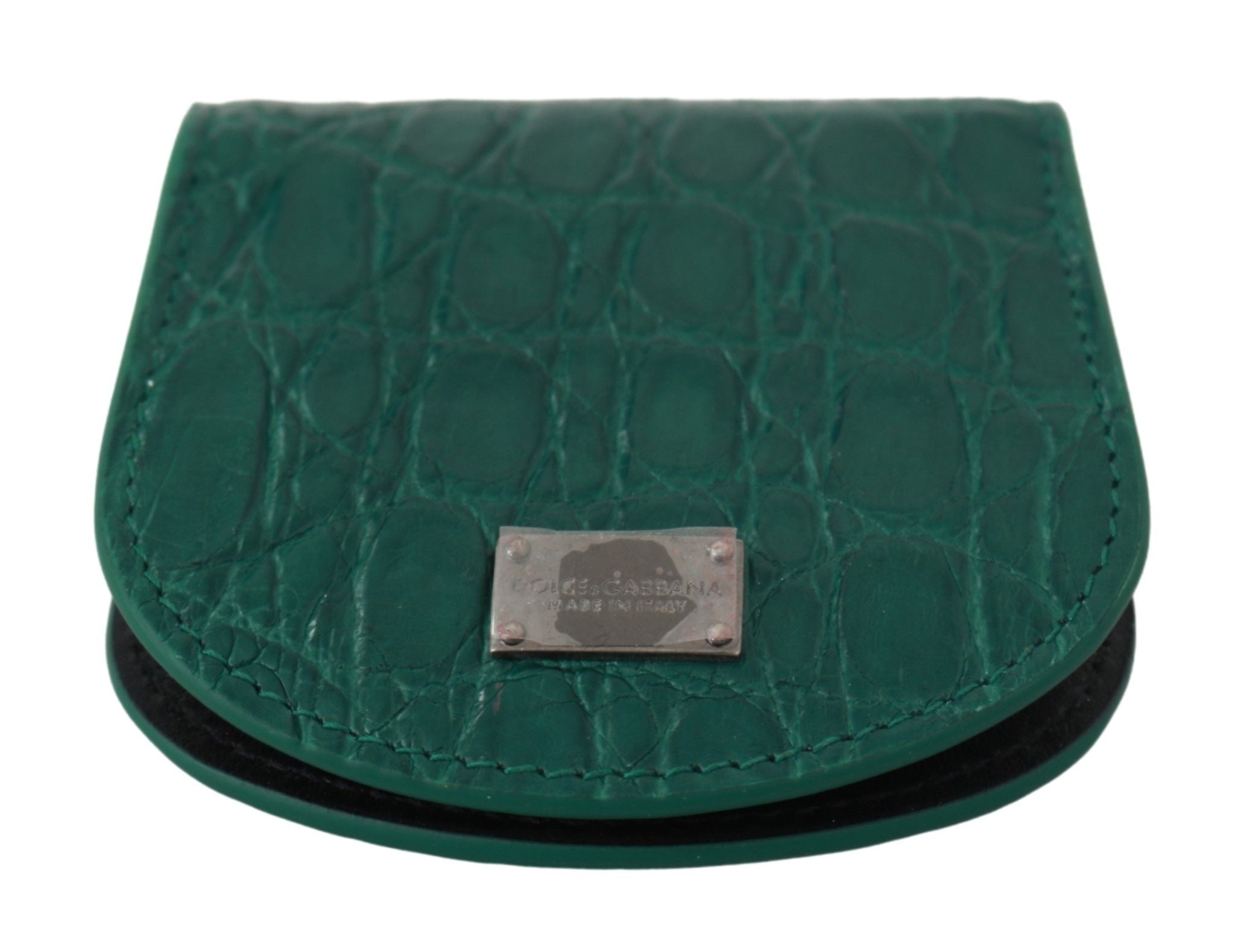 Portefeuille porte-monnaie en peau exotique Dolce &amp; Gabbana