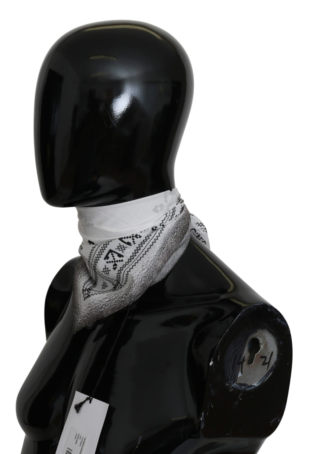 Costume National Chic Herrenschal aus weißer Baumwolle