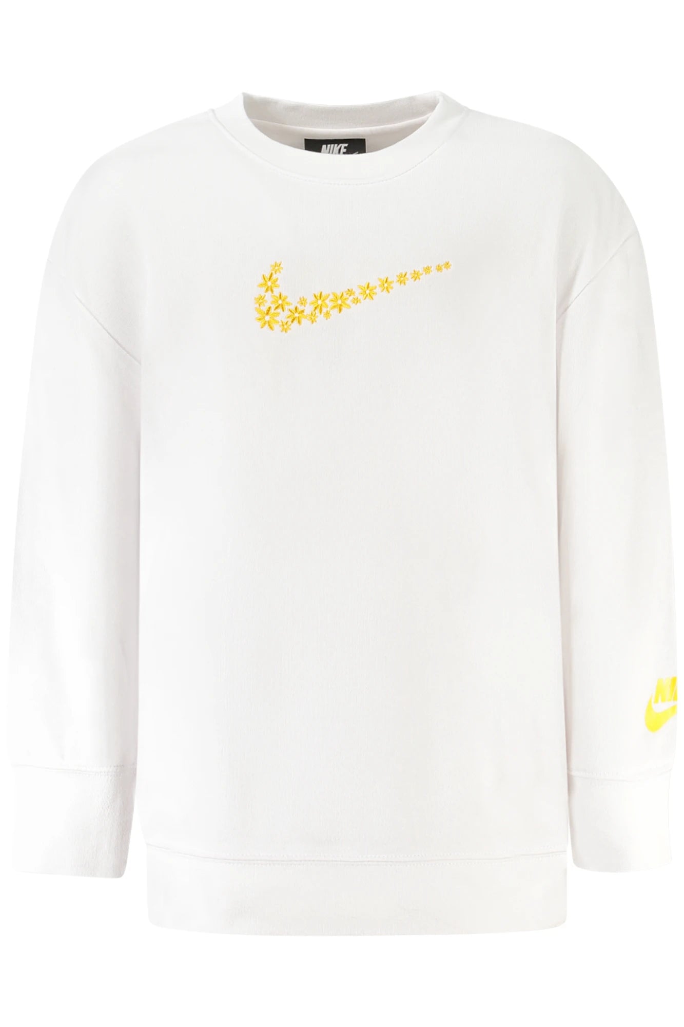 NIKE KIDS&#39; WHITE ZIP-UP SWEATSHIRT