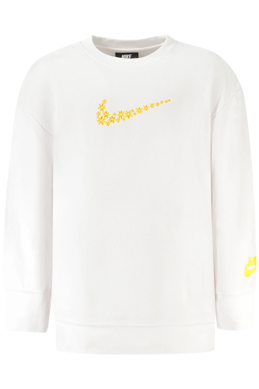NIKE KIDS&#39; WHITE ZIP-UP SWEATSHIRT