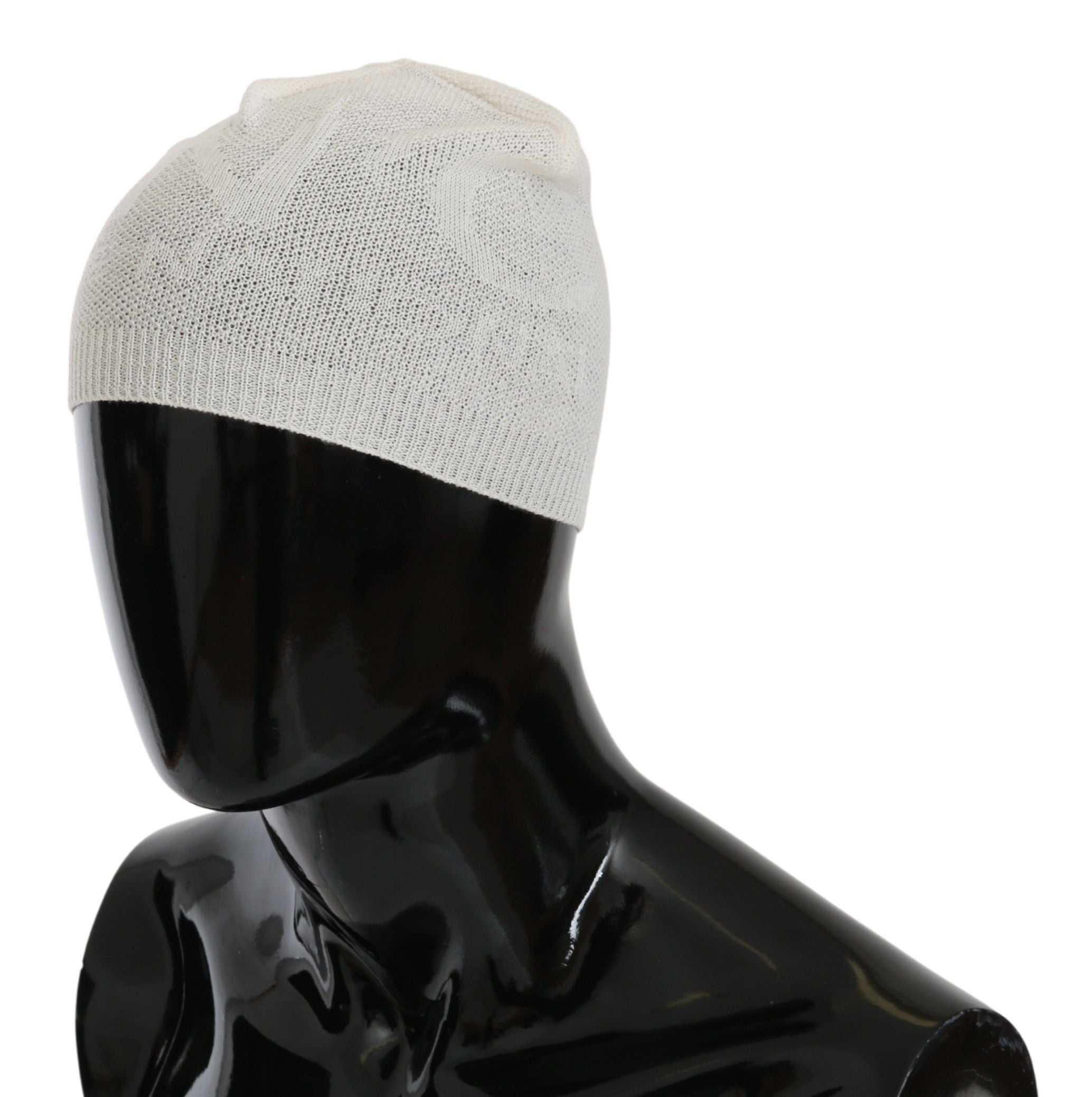Bonnet élégant en laine mélangée blanche Costume National