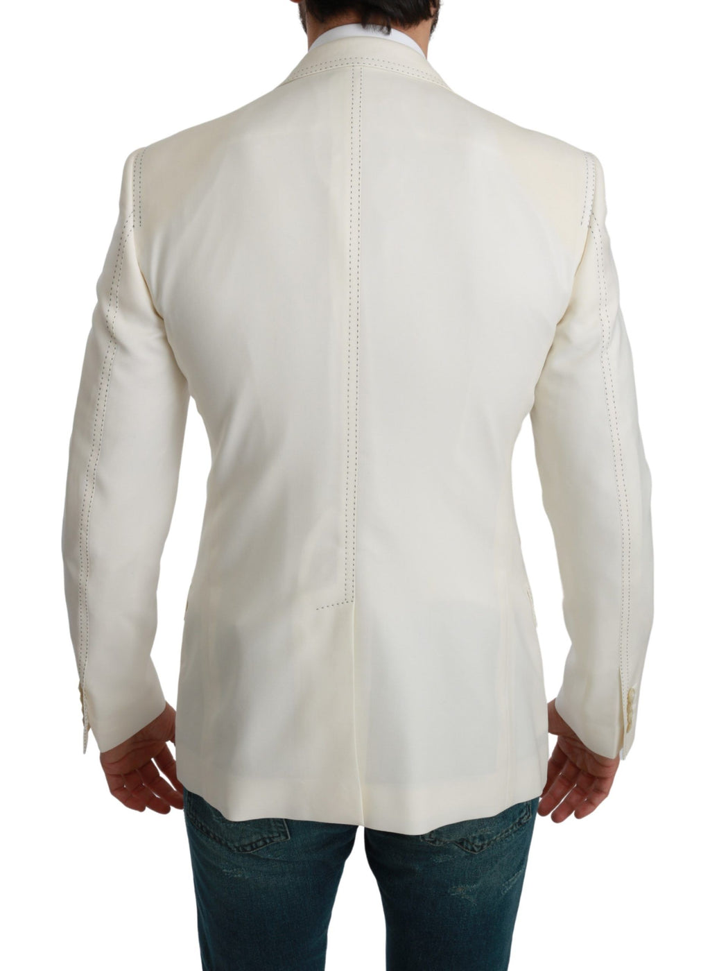 Blazer élégant en laine vierge coupe slim Dolce &amp; Gabbana