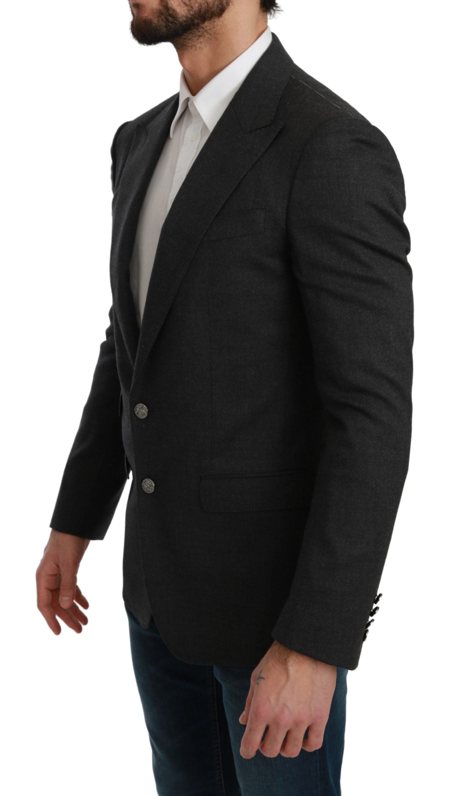 Blazer formel élégant gris coupe slim Dolce &amp; Gabbana
