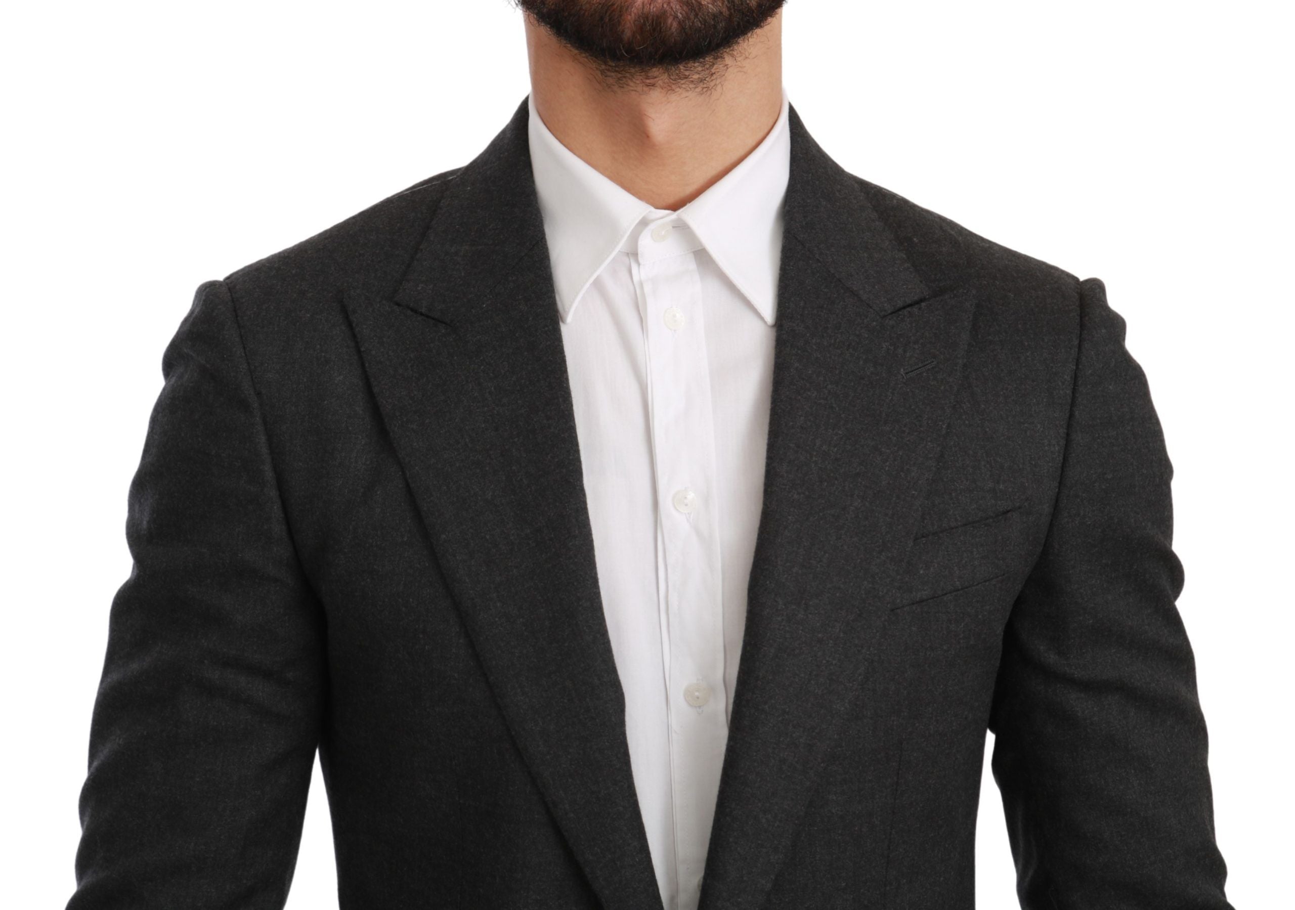Blazer formel élégant gris coupe slim Dolce &amp; Gabbana