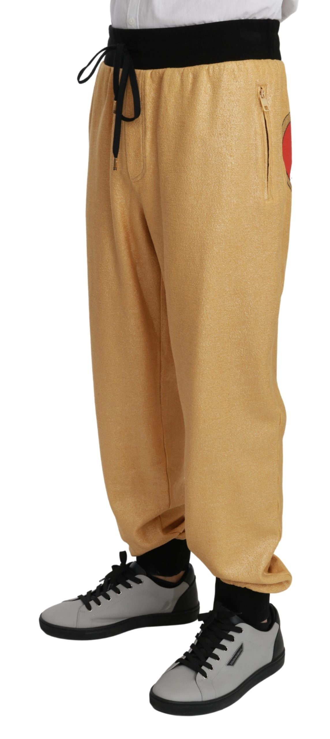 Dolce &amp; Gabbana – Elegante Jogginghose mit Goldmotiv