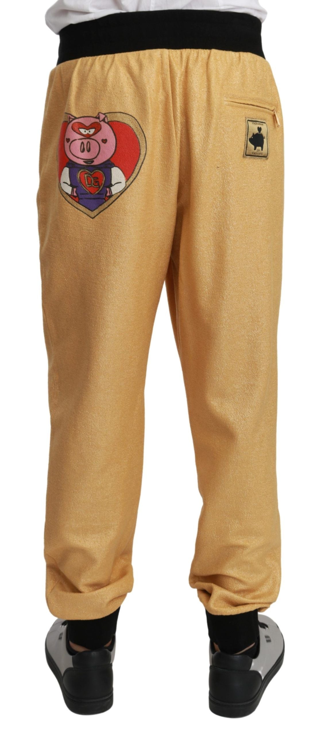 Dolce &amp; Gabbana – Elegante Jogginghose mit Goldmotiv