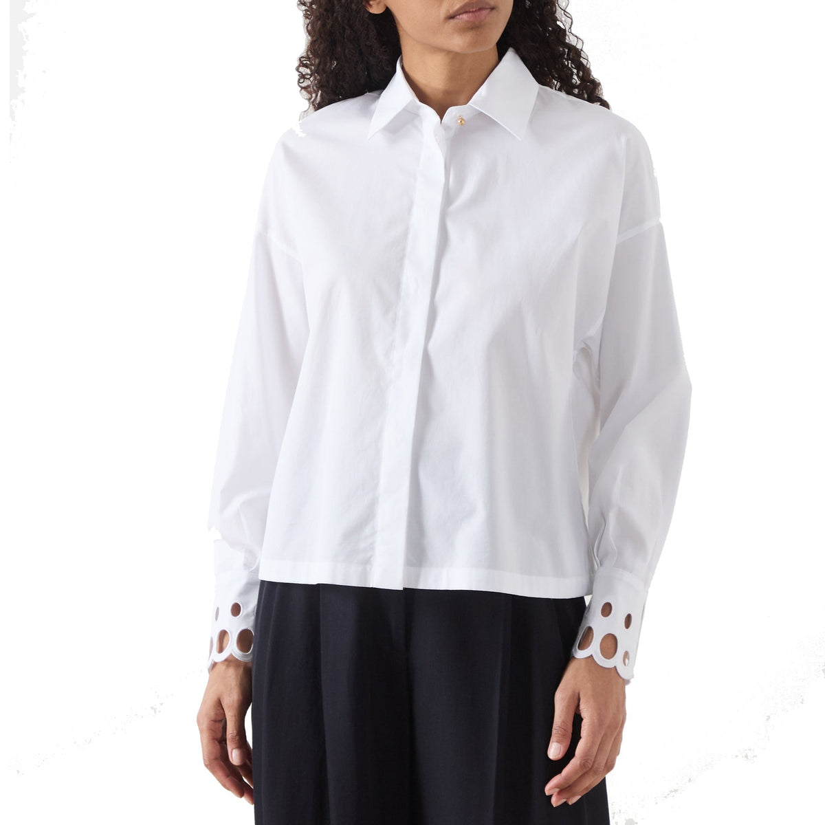 Max Mara Studio Staffa Broderie Shirt