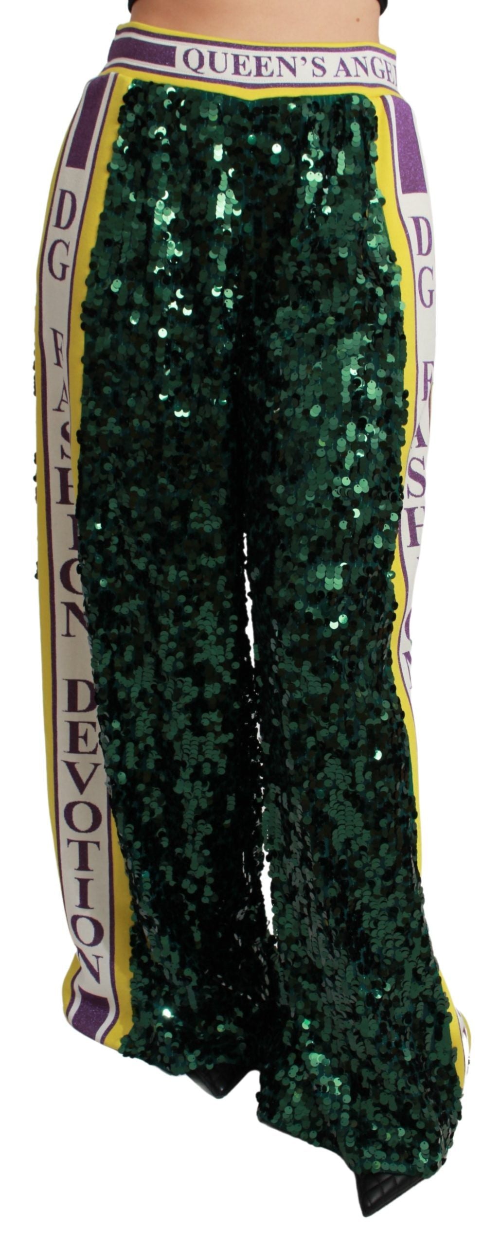 Pantalon à paillettes multicolores exclusif à Dolce &amp; Gabbana