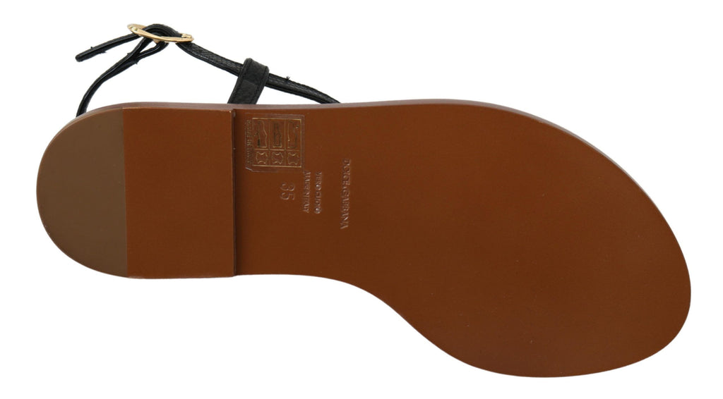 Dolce &amp; Gabbana – Flip-Flops mit Knöchelriemen und Pom-Pom-Muster