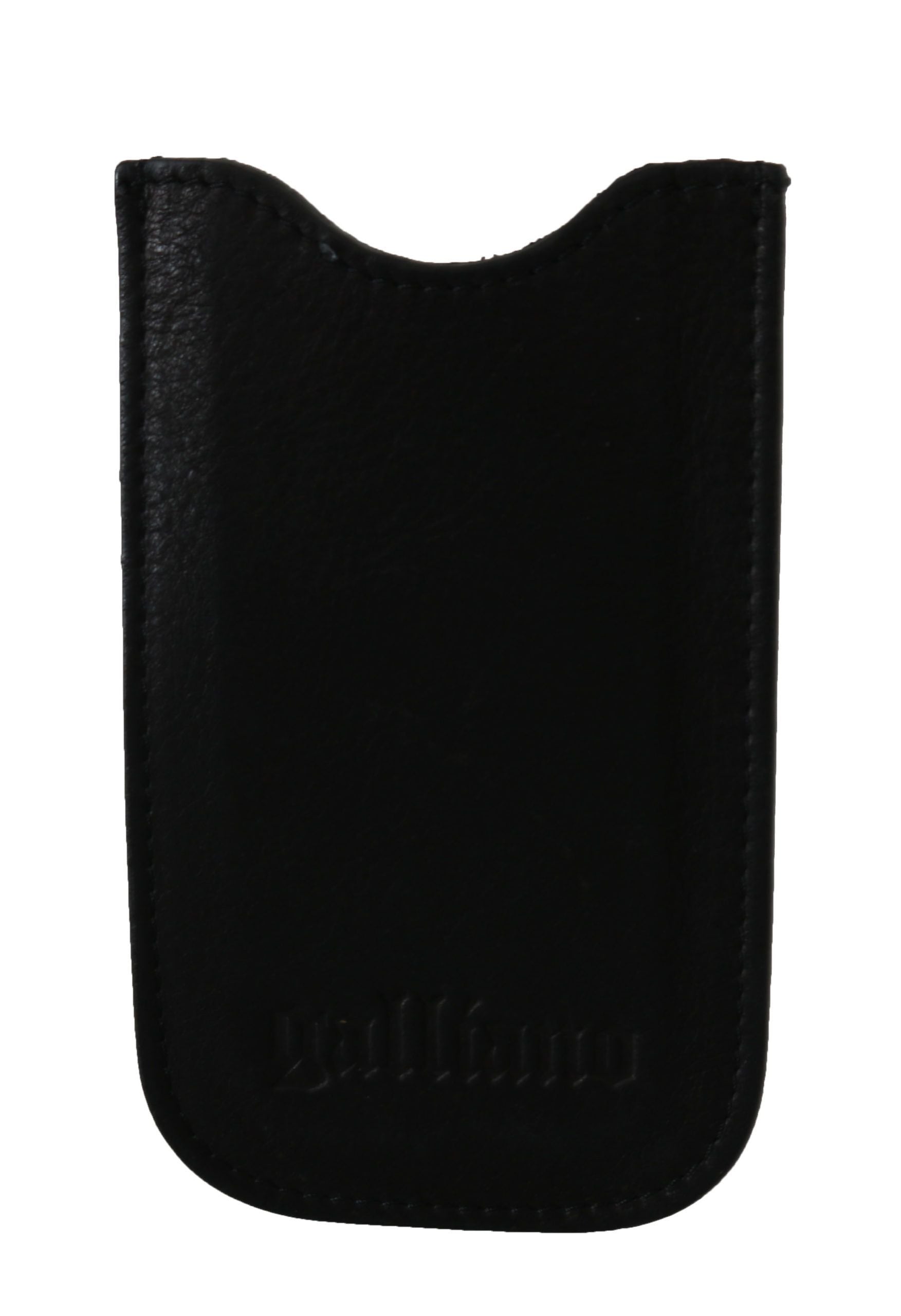Portefeuille homme élégant en cuir véritable noir John Galliano