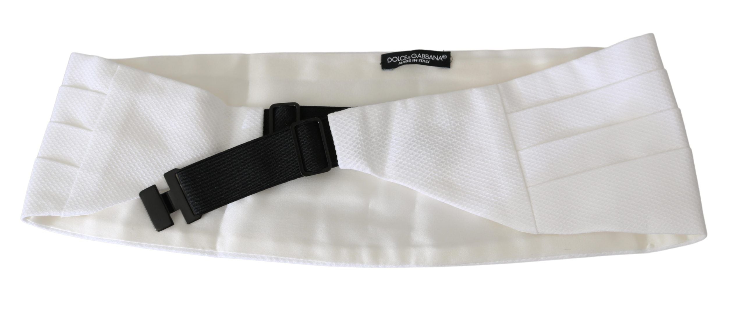 Ceinture élégante en soie blanche Dolce &amp; Gabbana