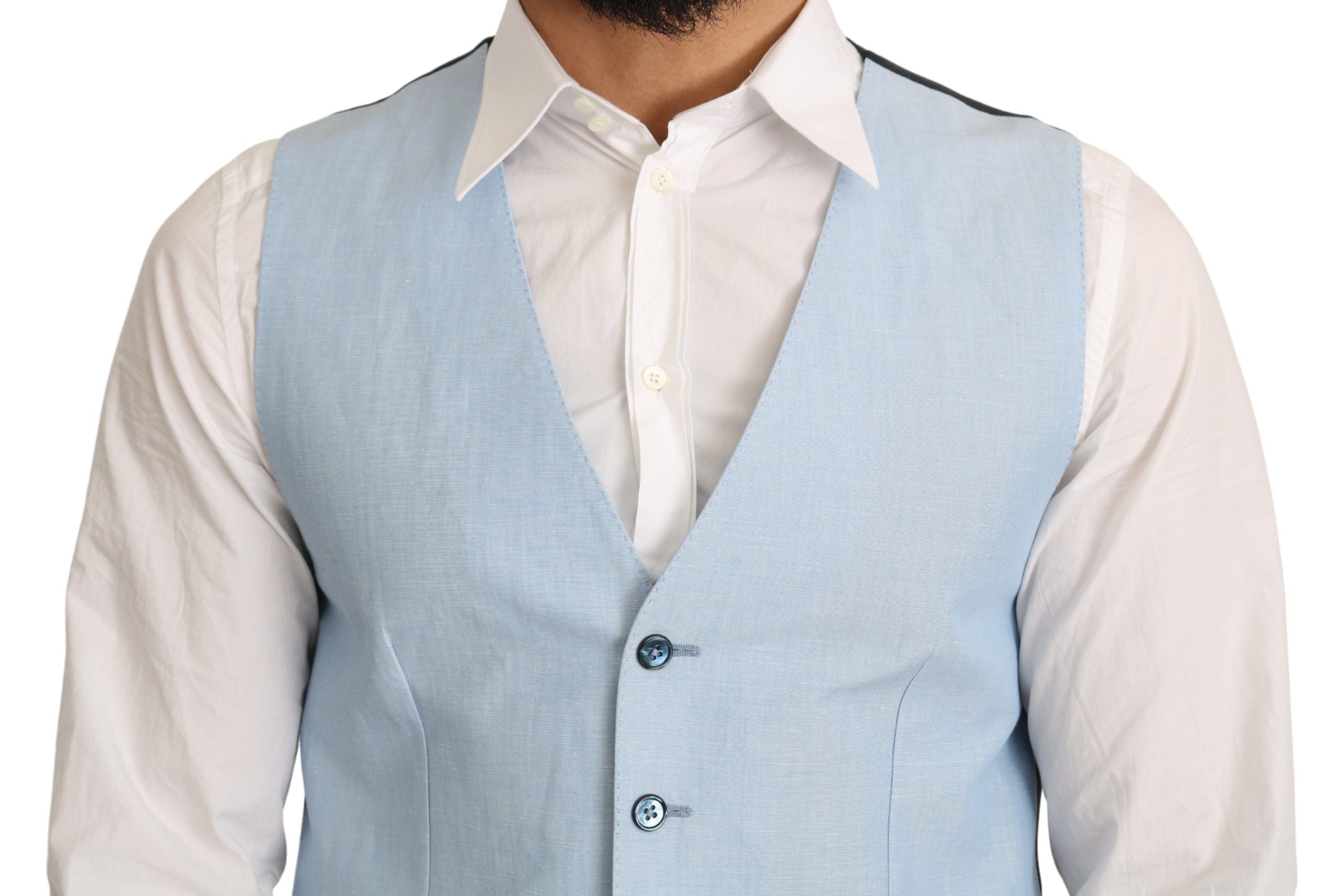 Gilet habillé élégant pour homme Dolce &amp; Gabbana Azure