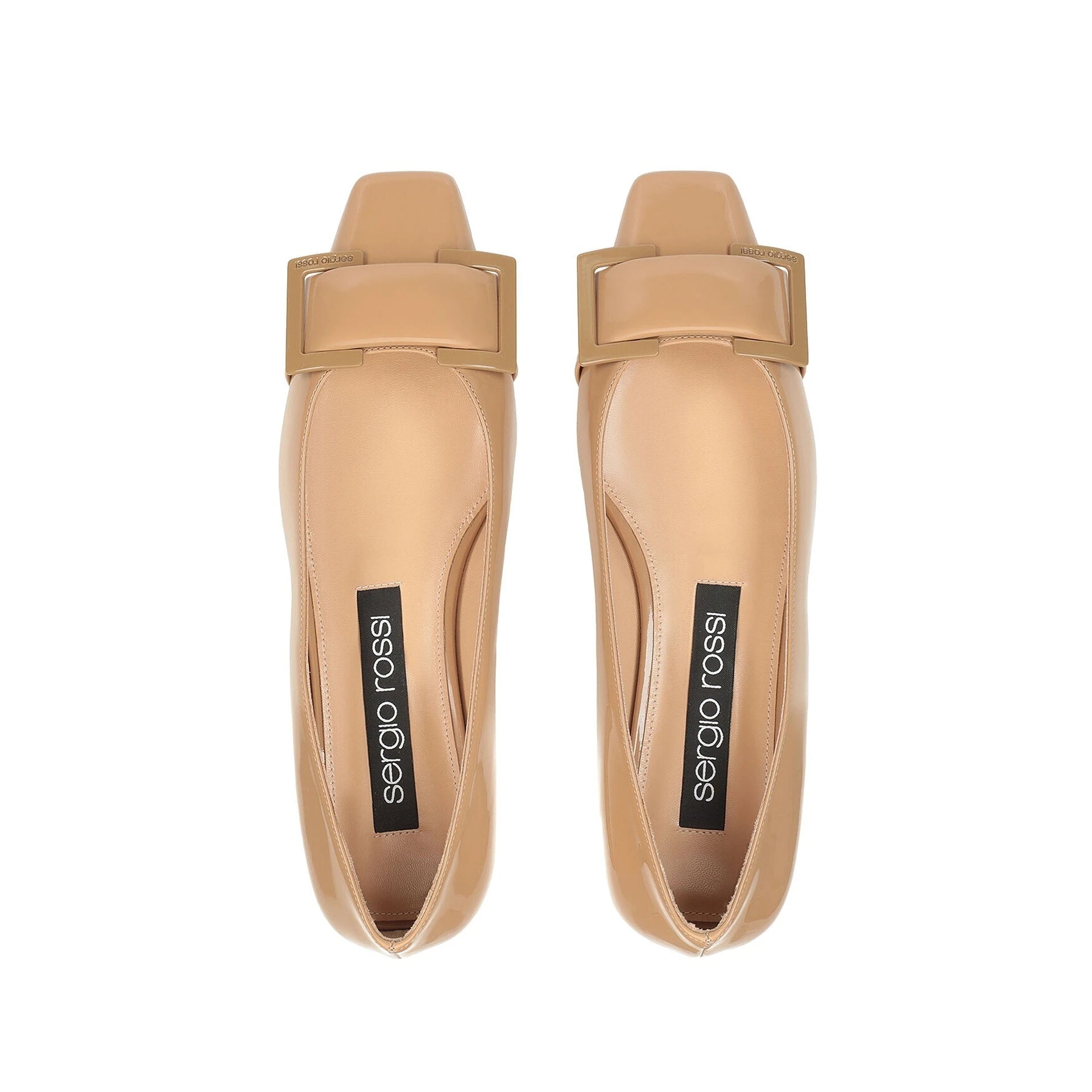 Sergio Rossi Leather Ballerina Flats