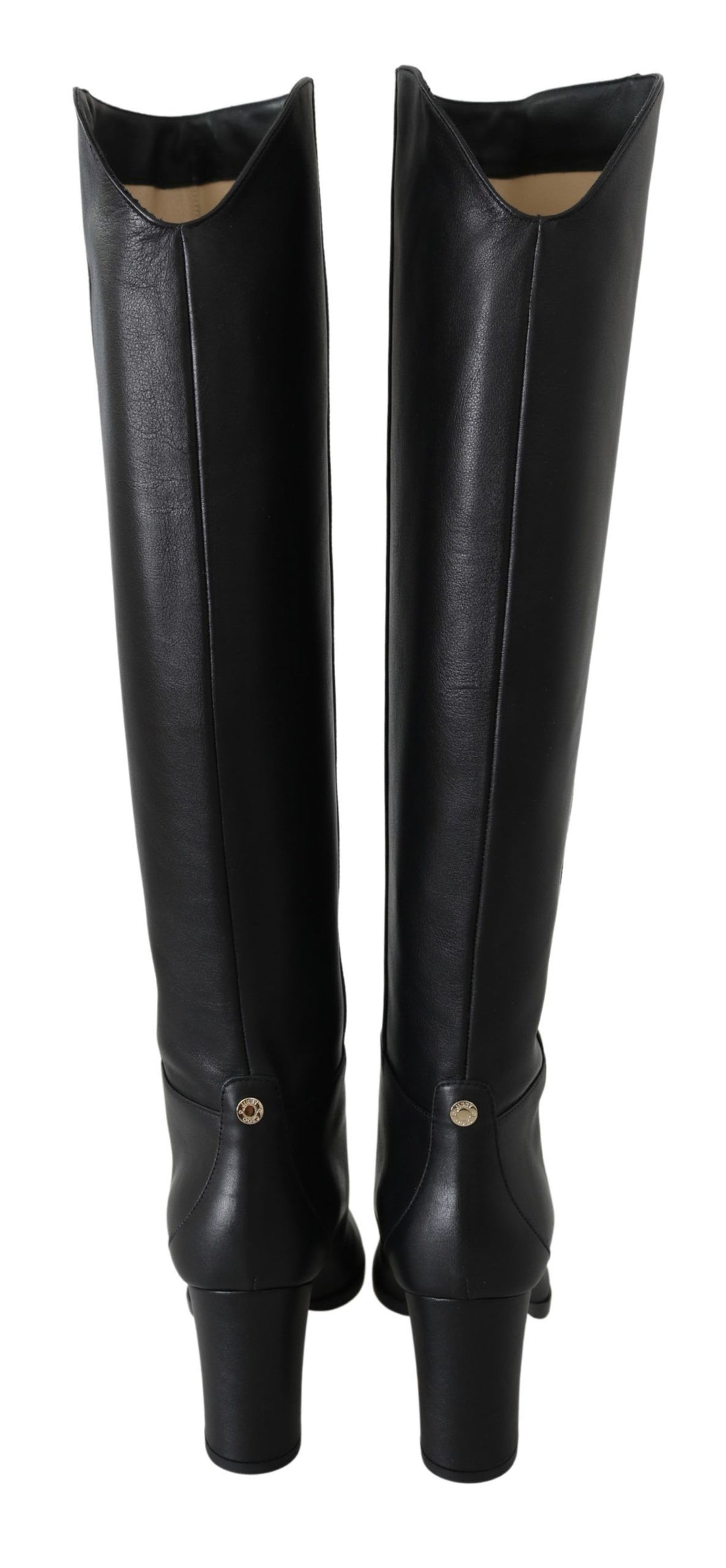 Jimmy Choo Elegante schwarze Stiefel mit Absatz aus Kalbsleder
