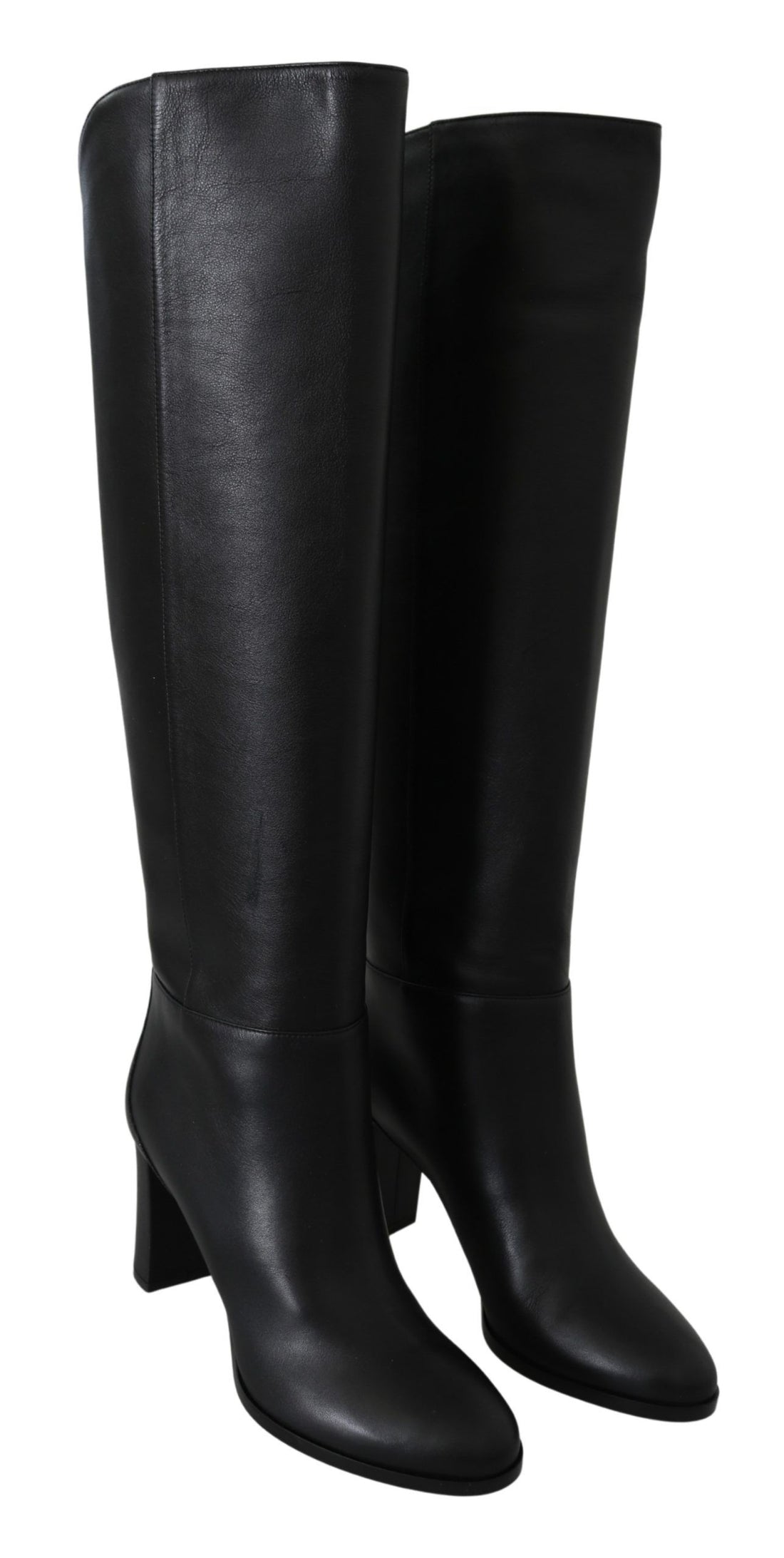Jimmy Choo Elegante schwarze Stiefel mit Absatz aus Kalbsleder