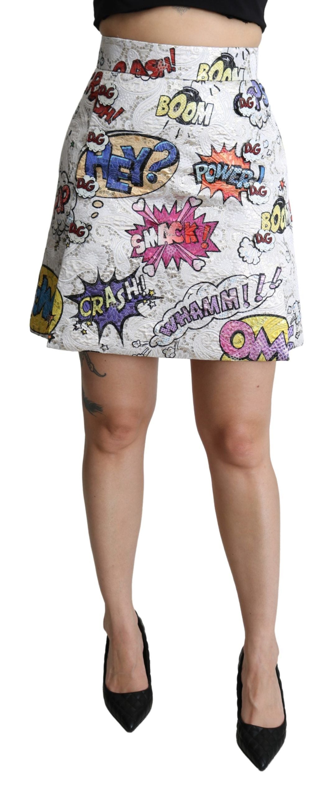 Mini-jupe en brocart chic Dolce &amp; Gabbana