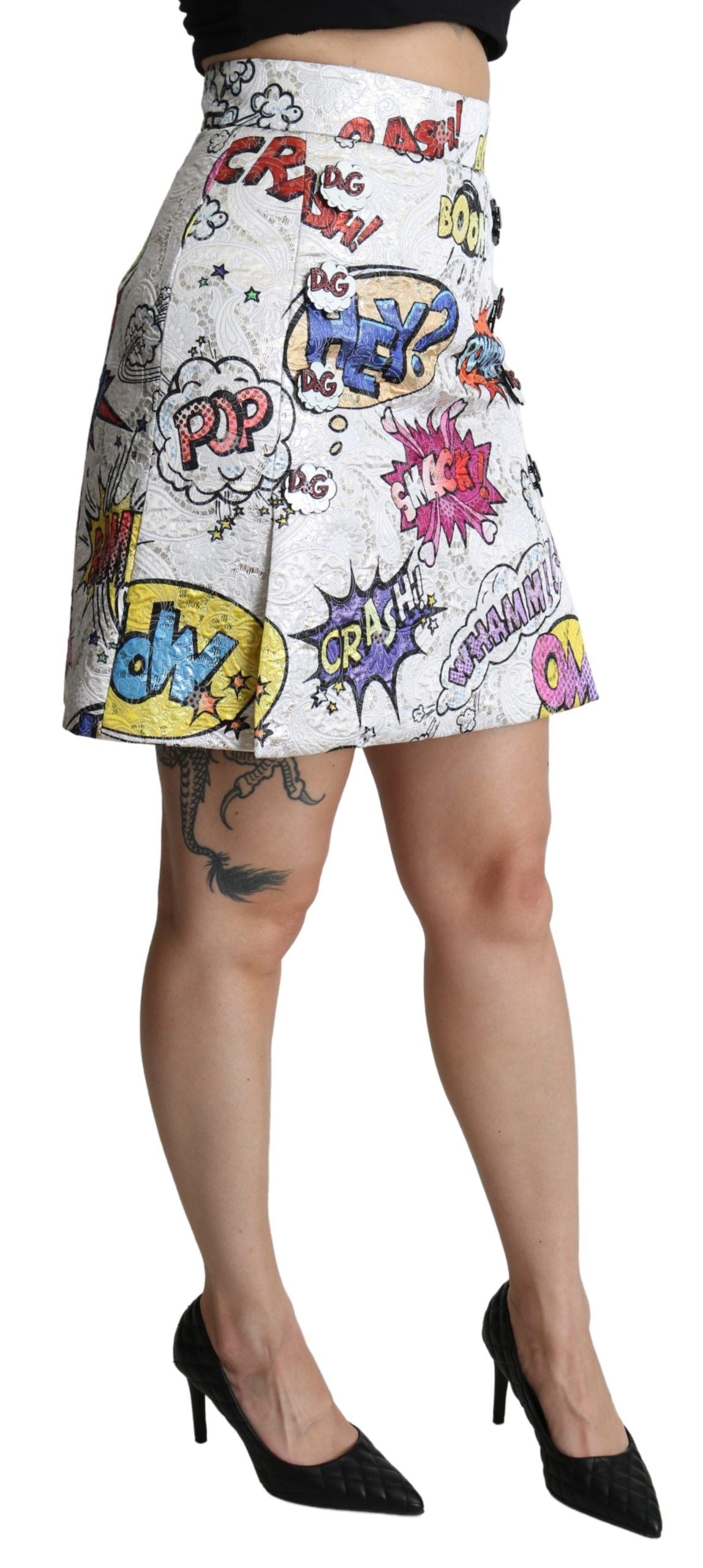 Mini-jupe en brocart chic Dolce &amp; Gabbana