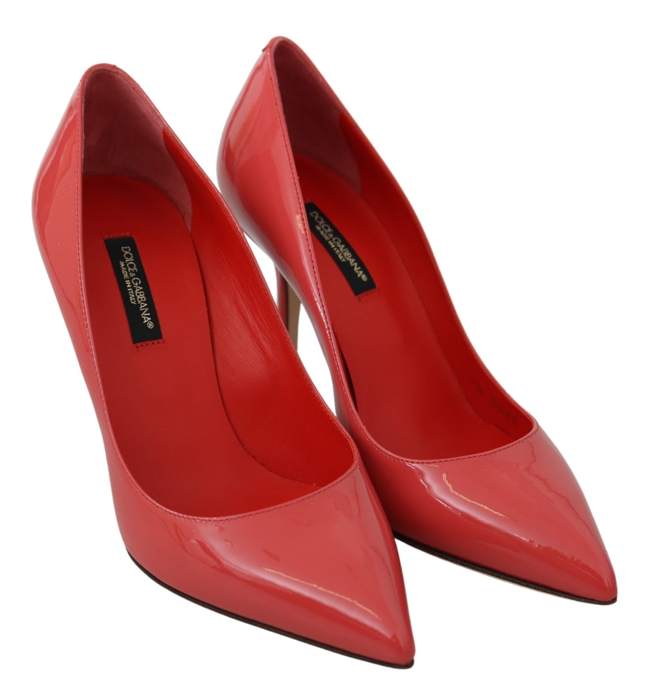 Dolce &amp; Gabbana Elegante Pumps aus dunkelrosa Lackleder