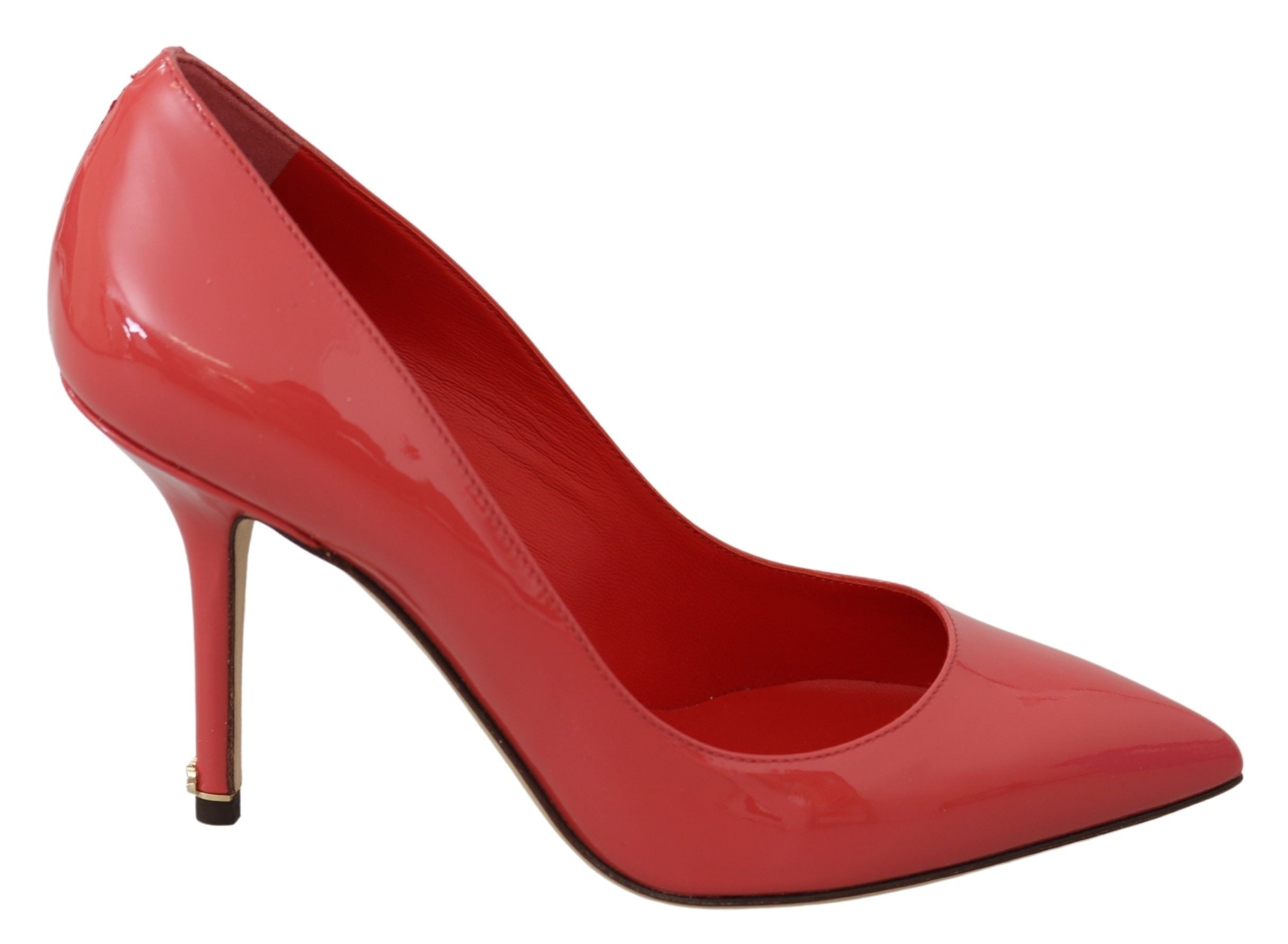 Dolce &amp; Gabbana Elegante Pumps aus dunkelrosa Lackleder