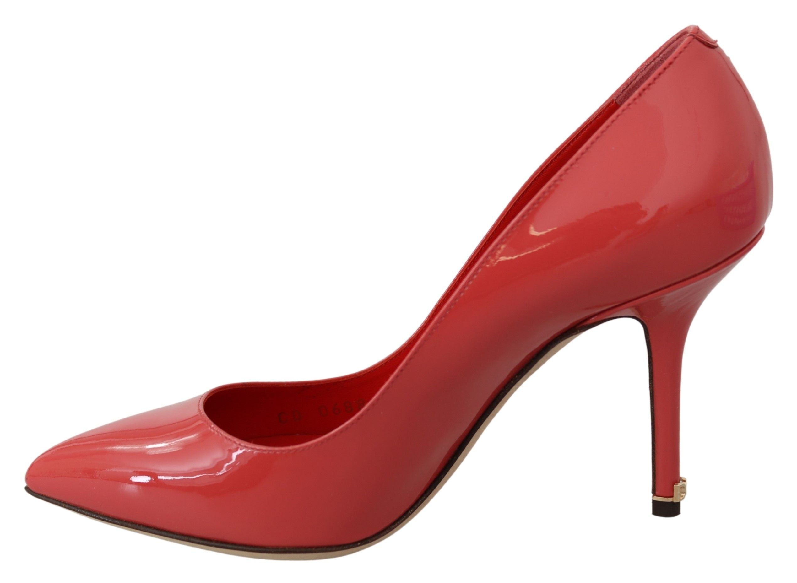 Dolce &amp; Gabbana Elegante Pumps aus dunkelrosa Lackleder