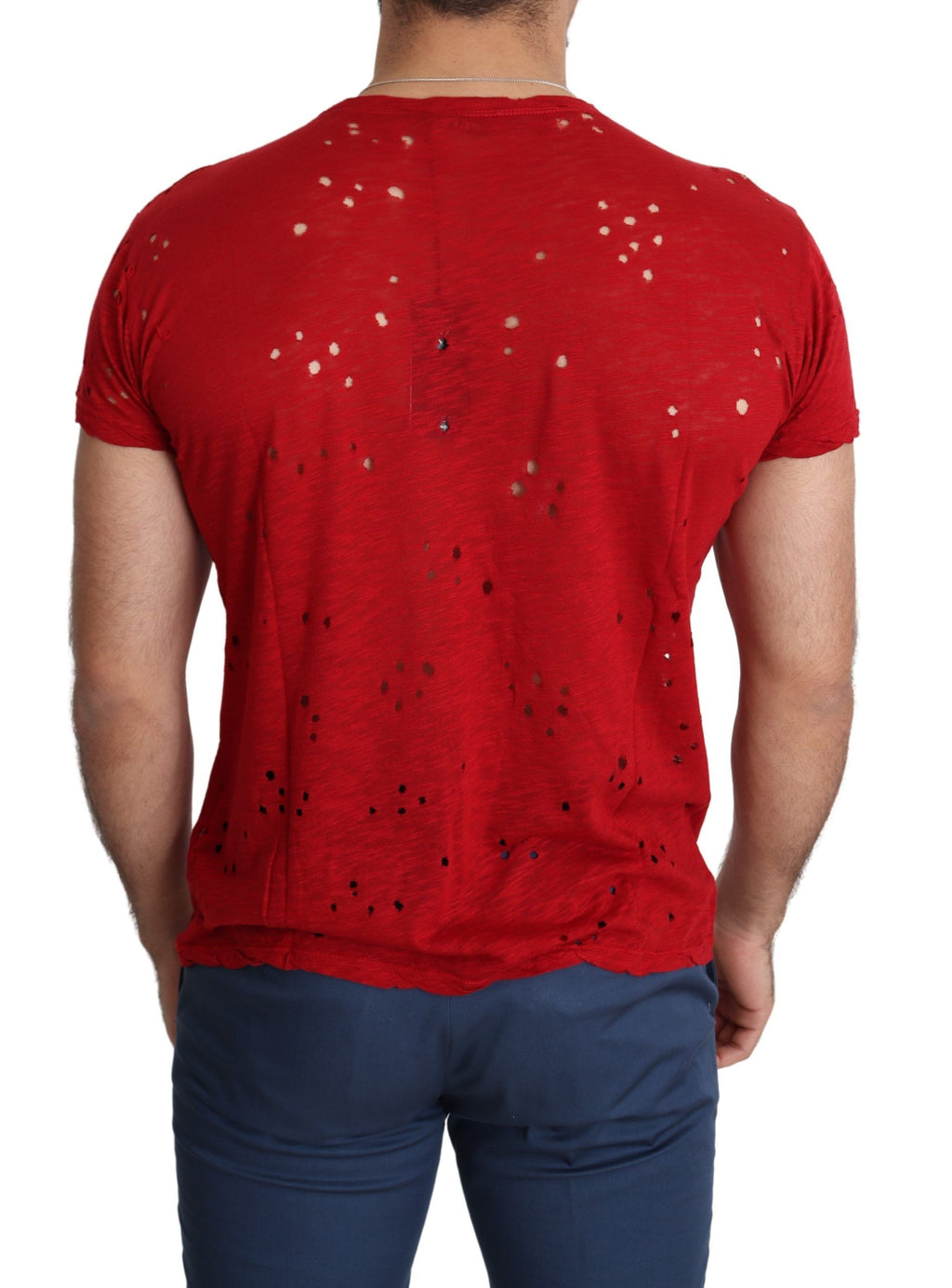 T-shirt Guess en coton stretch rouge éclatant
