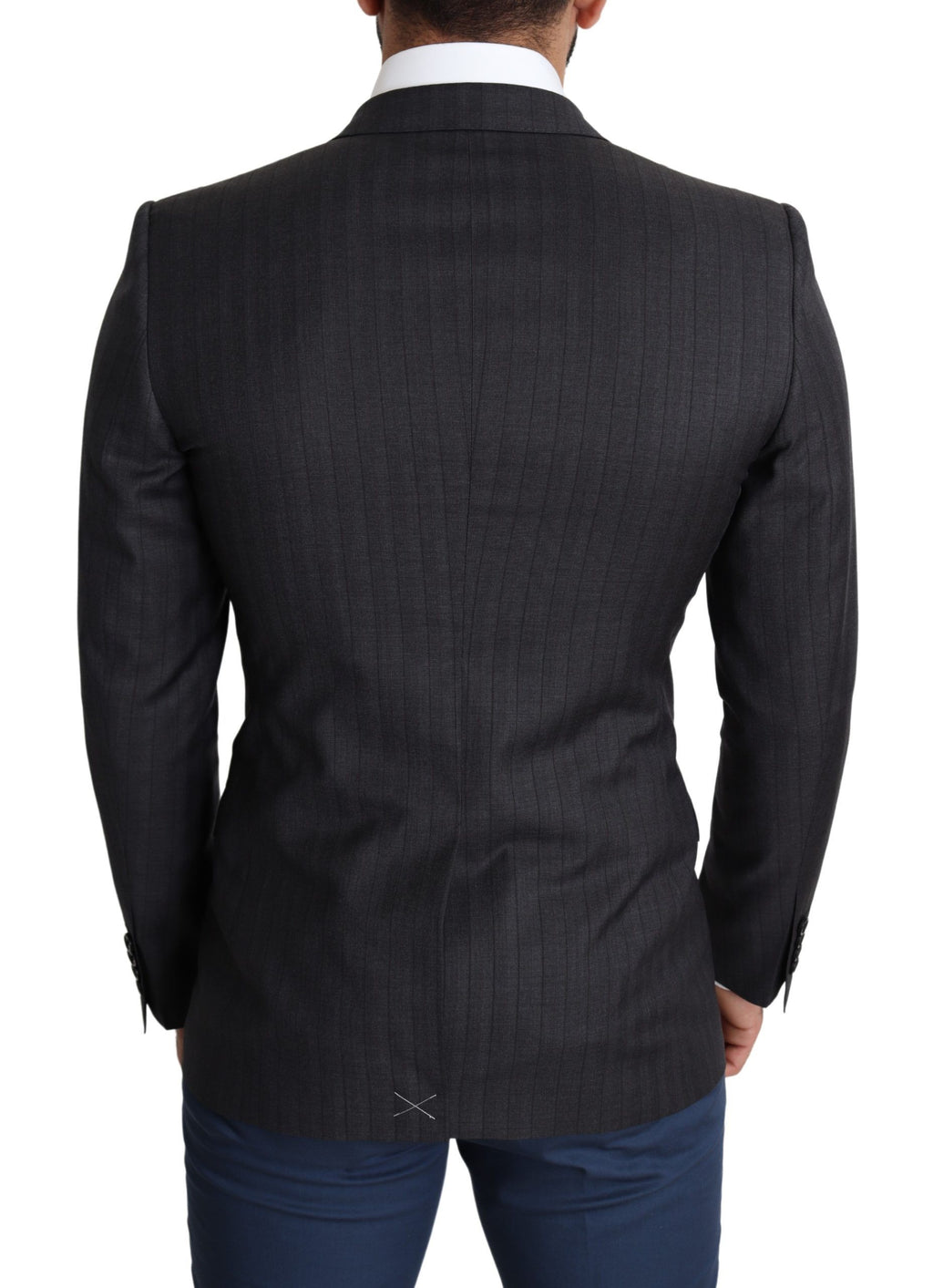 Blazer Martini élégant en laine vierge noire Dolce &amp; Gabbana