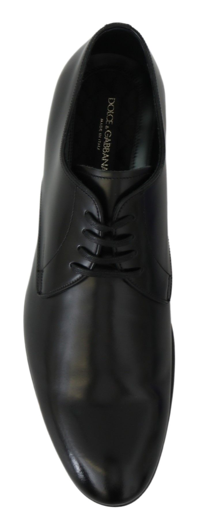 Chaussures Derby élégantes en cuir noir Dolce &amp; Gabbana