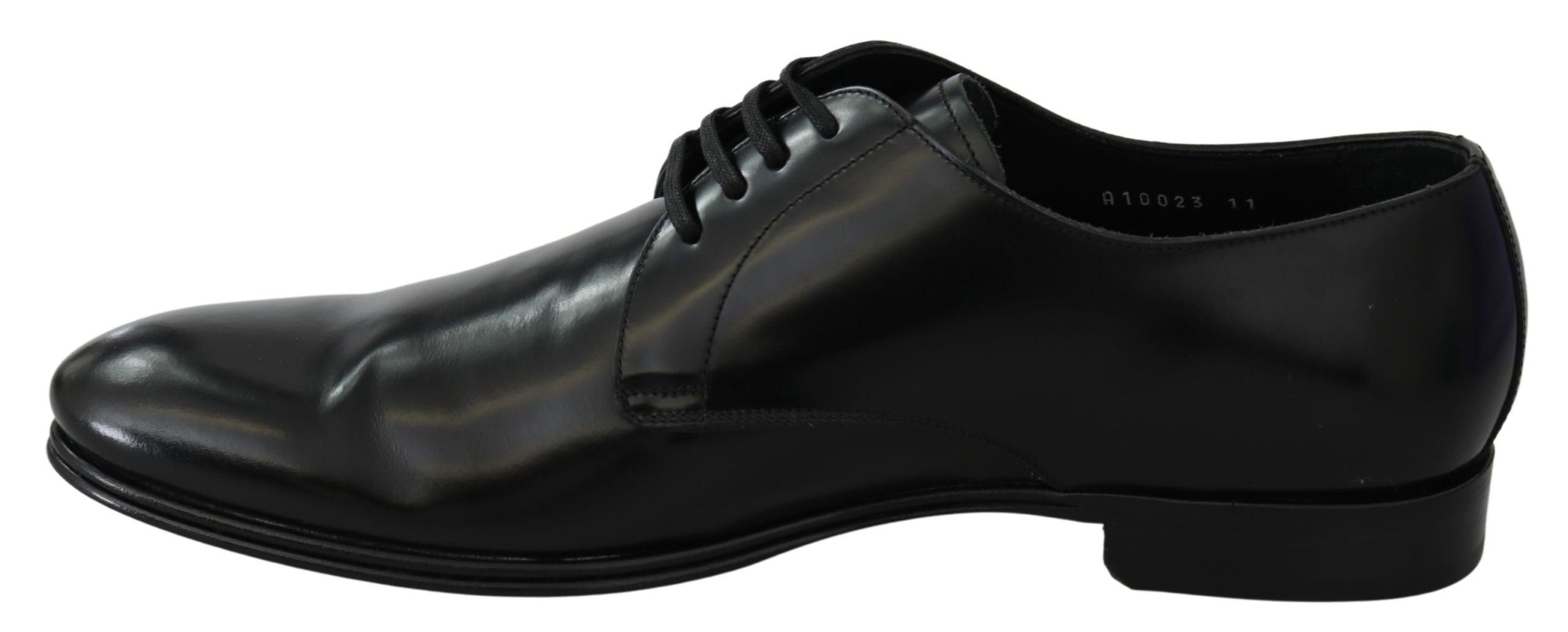 Chaussures Derby élégantes en cuir noir Dolce &amp; Gabbana