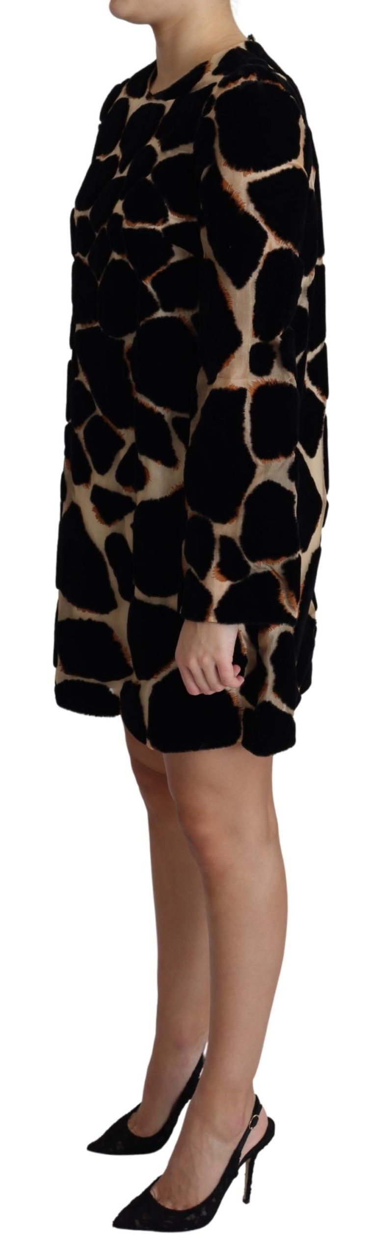 Dolce &amp; Gabbana – Schickes Mini-Etuikleid mit Giraffenprint